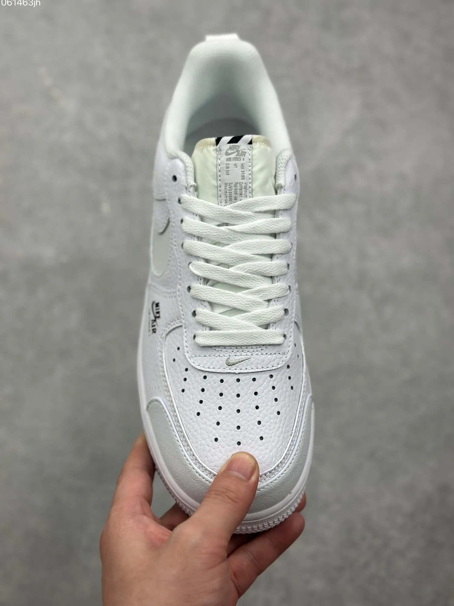 Nike Air Force 1 Low ’07 Black & White Custom Leather  Sneakers – Top Rep Shoes & Best Replica Sneakers DE0099- FastDry 1067