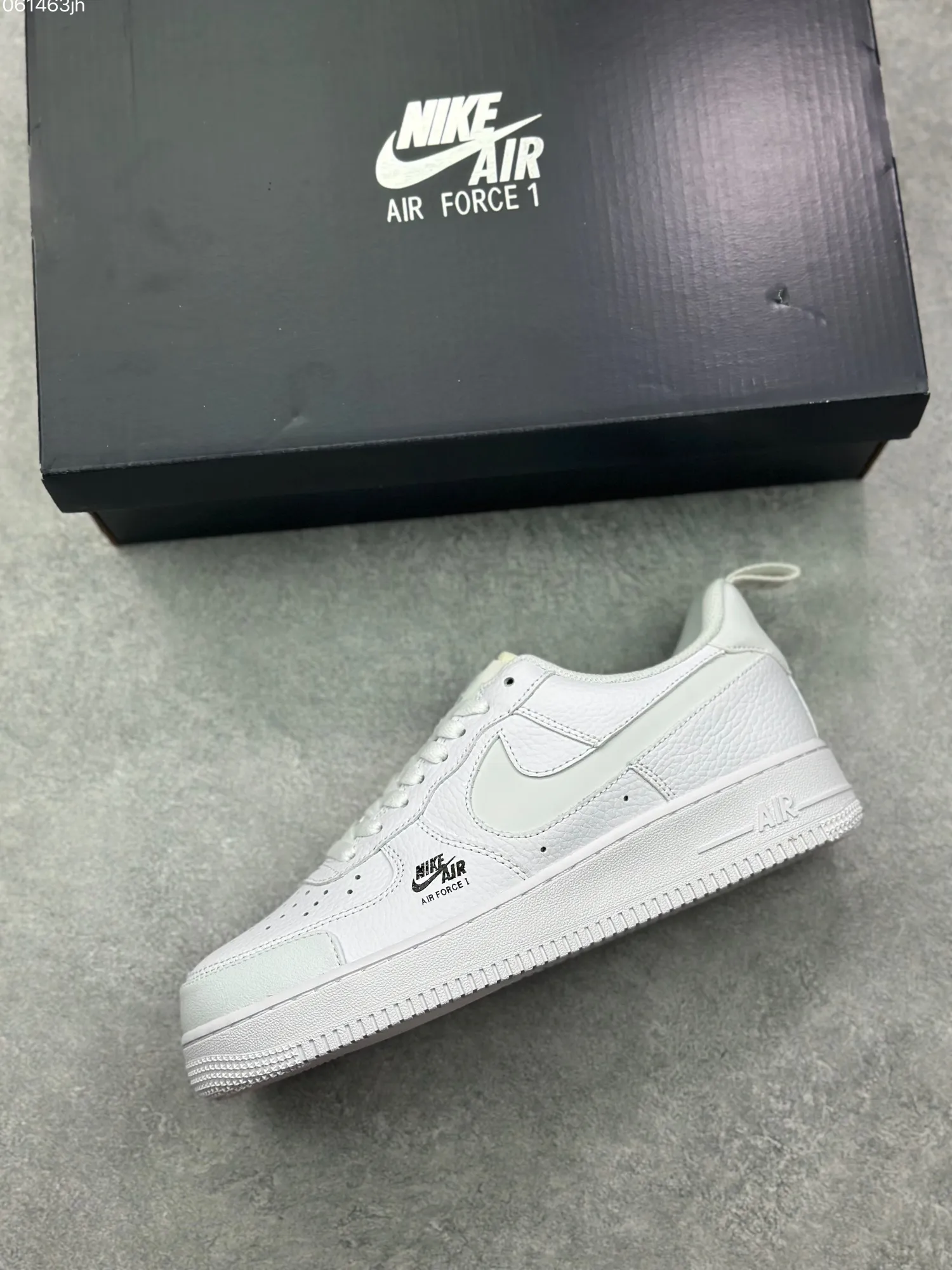 Nike Air Force 1 Low ’07 Black & White Custom Leather  Sneakers – Top Rep Shoes & Best Replica Sneakers DE0099- FastDry 1067