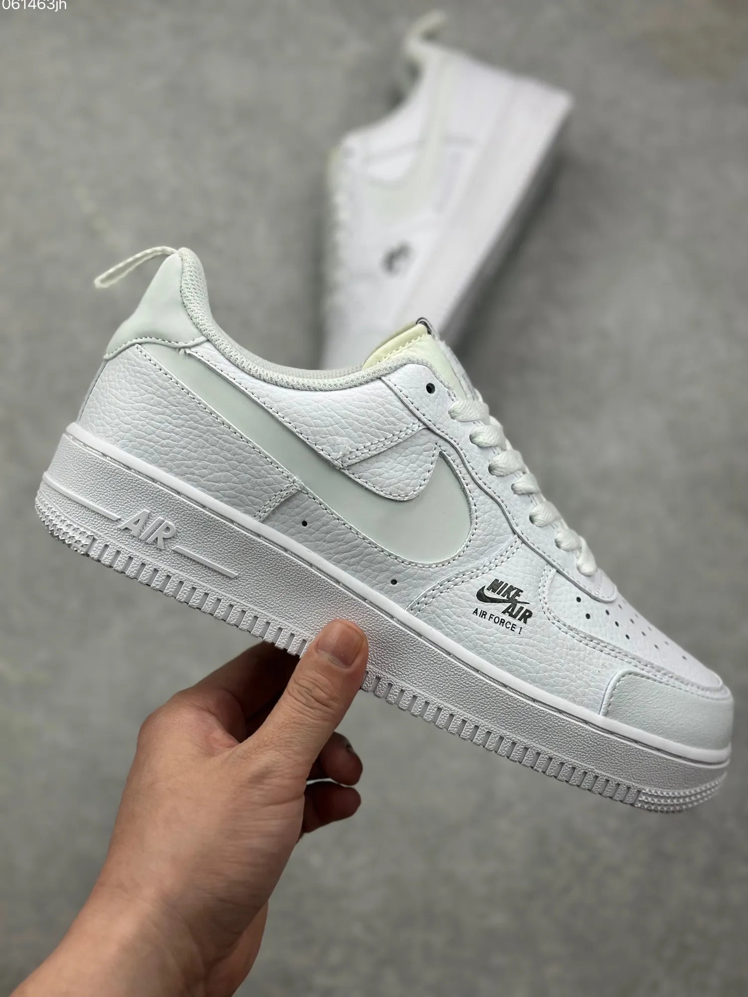 Nike Air Force 1 Low ’07 Black & White Custom Leather  Sneakers – Top Rep Shoes & Best Replica Sneakers DE0099- FastDry 1067