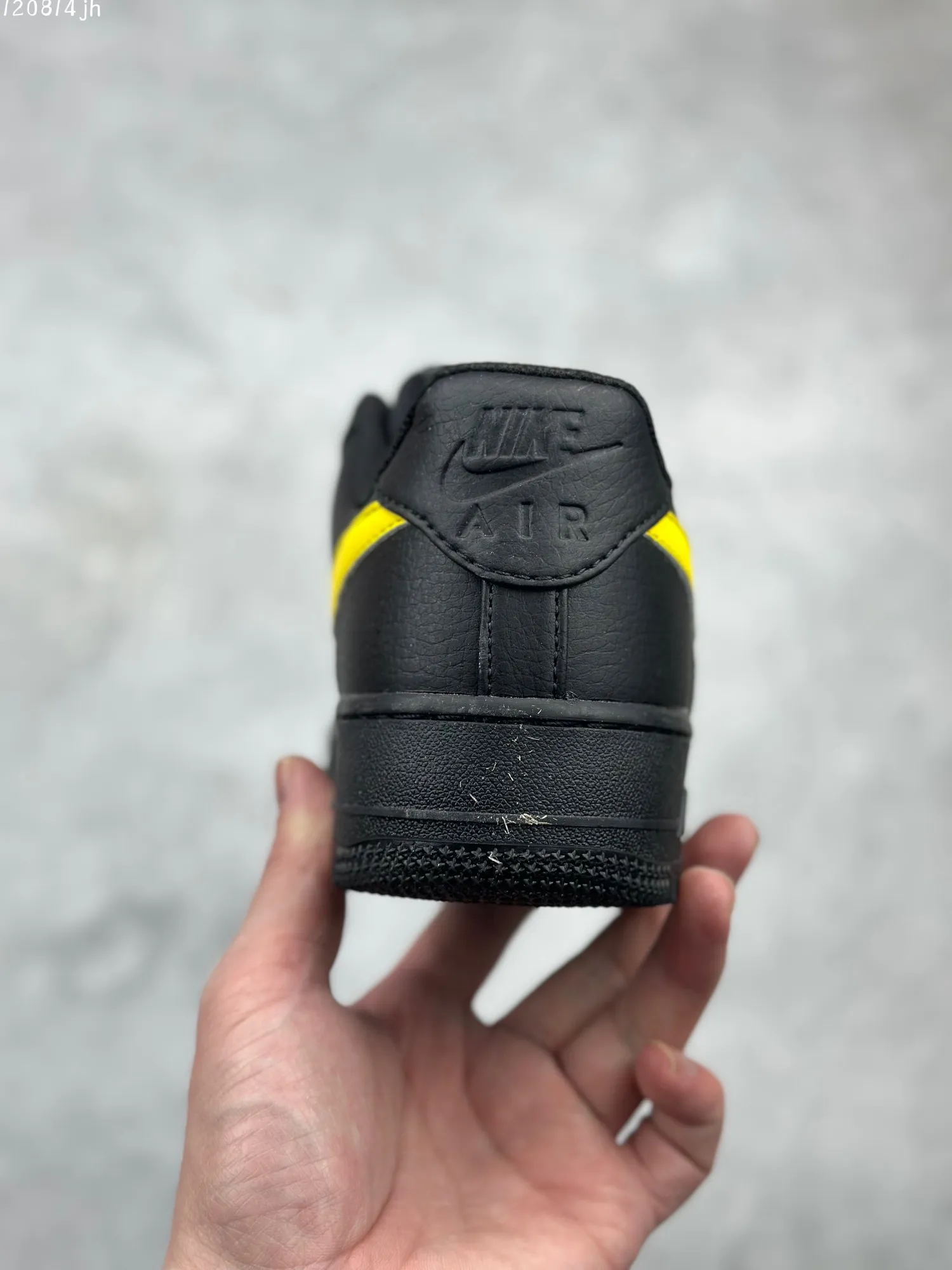 Nike Air Force 1 Low ’07 Black Yellow Swoosh  Sneakers – High Quality Replica Shoes CI9553- Flexible 1089