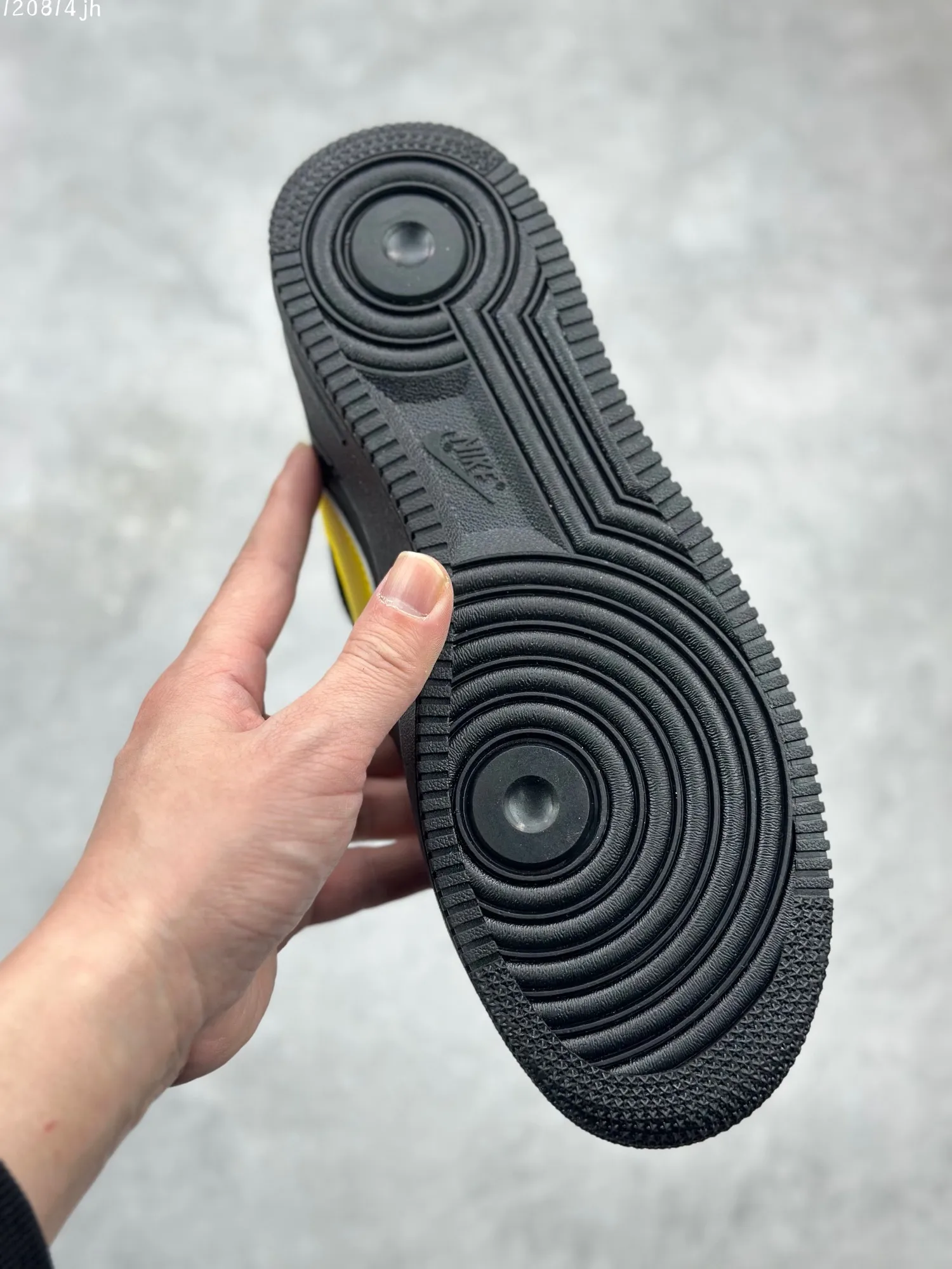 Nike Air Force 1 Low ’07 Black Yellow Swoosh  Sneakers – High Quality Replica Shoes CI9553- Flexible 1089