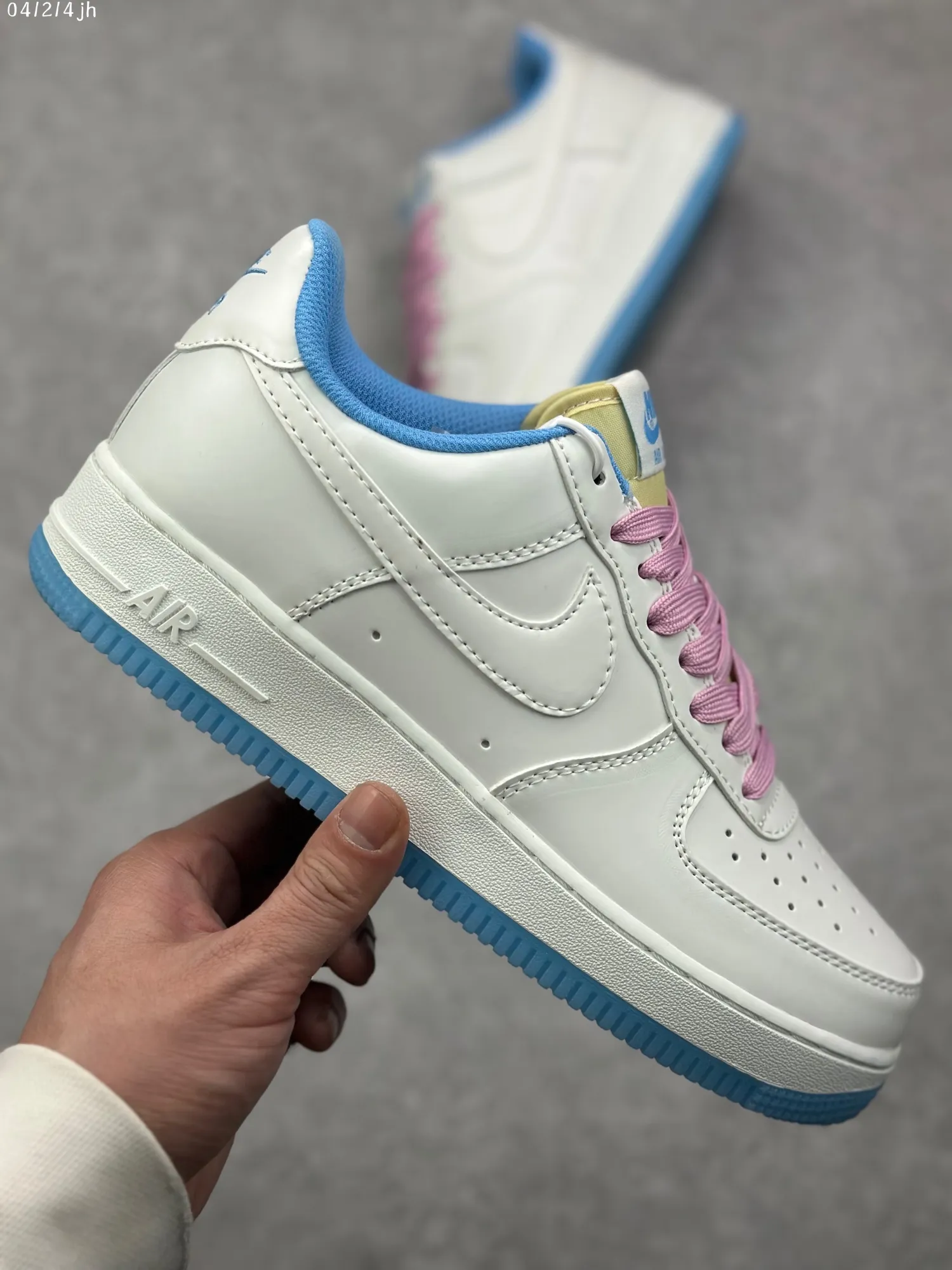 DailyWear Nike Air Force 1 Low ’07 “Color-Changing” White Blue Pink  Sneakers – High Quality Rep Shoes, Size 36- 1077