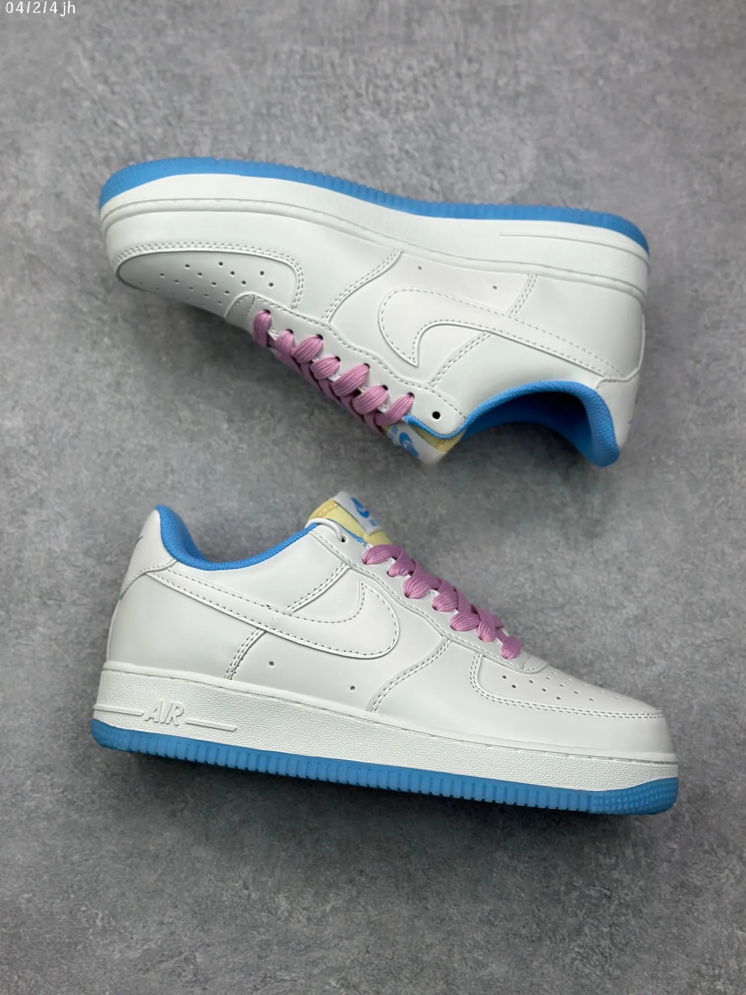 DailyWear Nike Air Force 1 Low ’07 “Color-Changing” White Blue Pink  Sneakers – High Quality Rep Shoes, Size 36- 1077