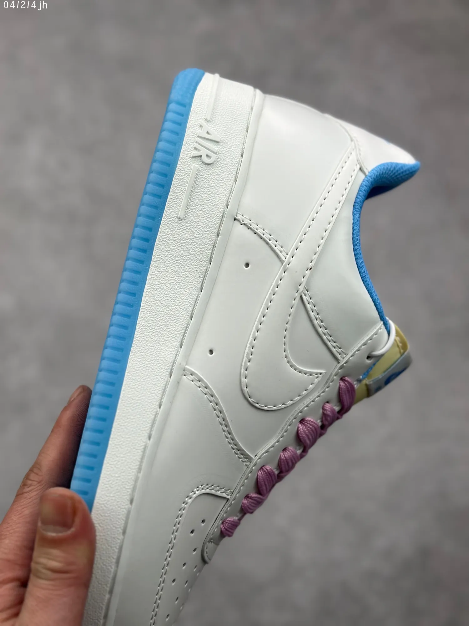 DailyWear Nike Air Force 1 Low ’07 “Color-Changing” White Blue Pink  Sneakers – High Quality Rep Shoes, Size 36- 1077