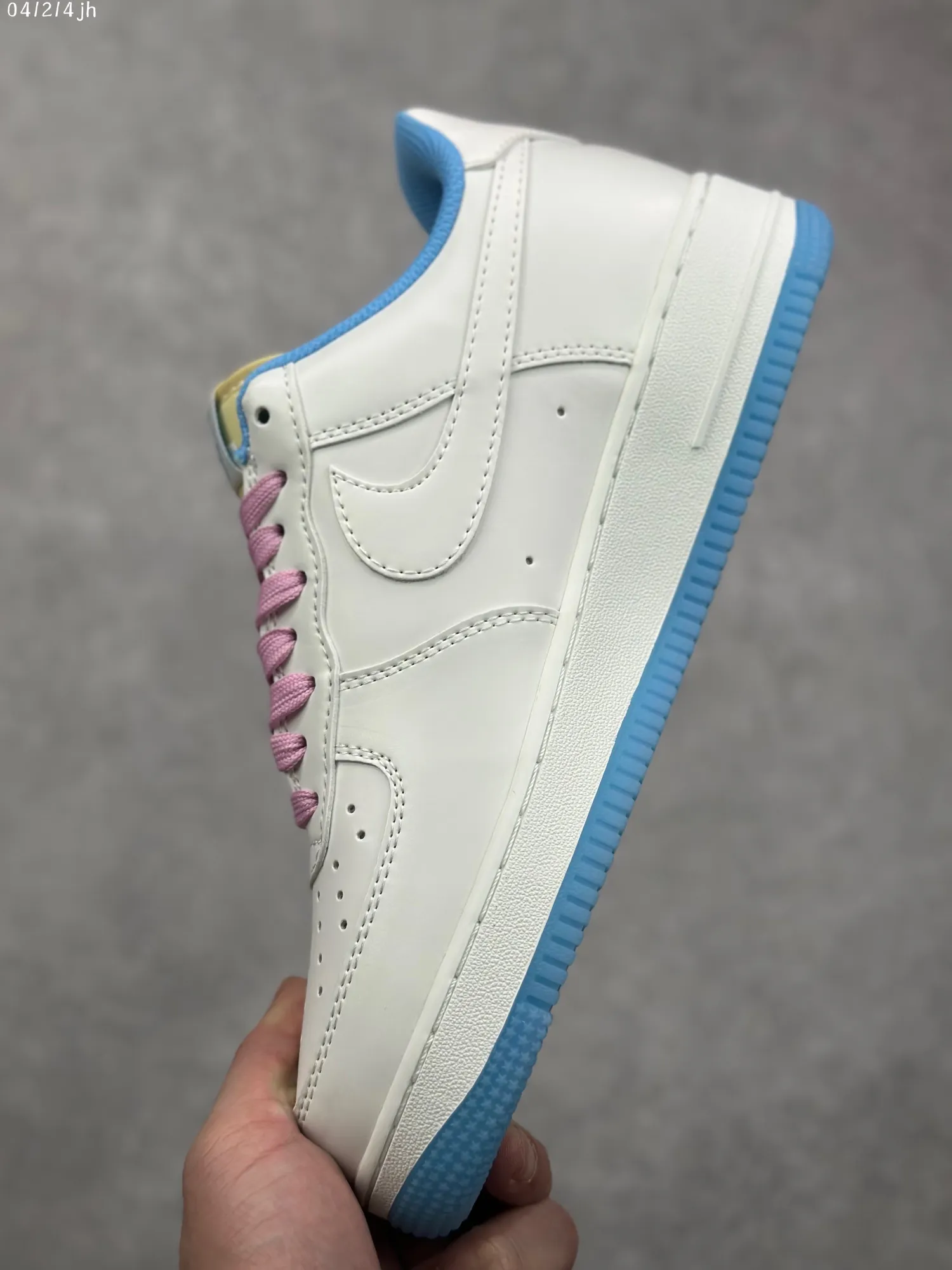 DailyWear Nike Air Force 1 Low ’07 “Color-Changing” White Blue Pink  Sneakers – High Quality Rep Shoes, Size 36- 1077