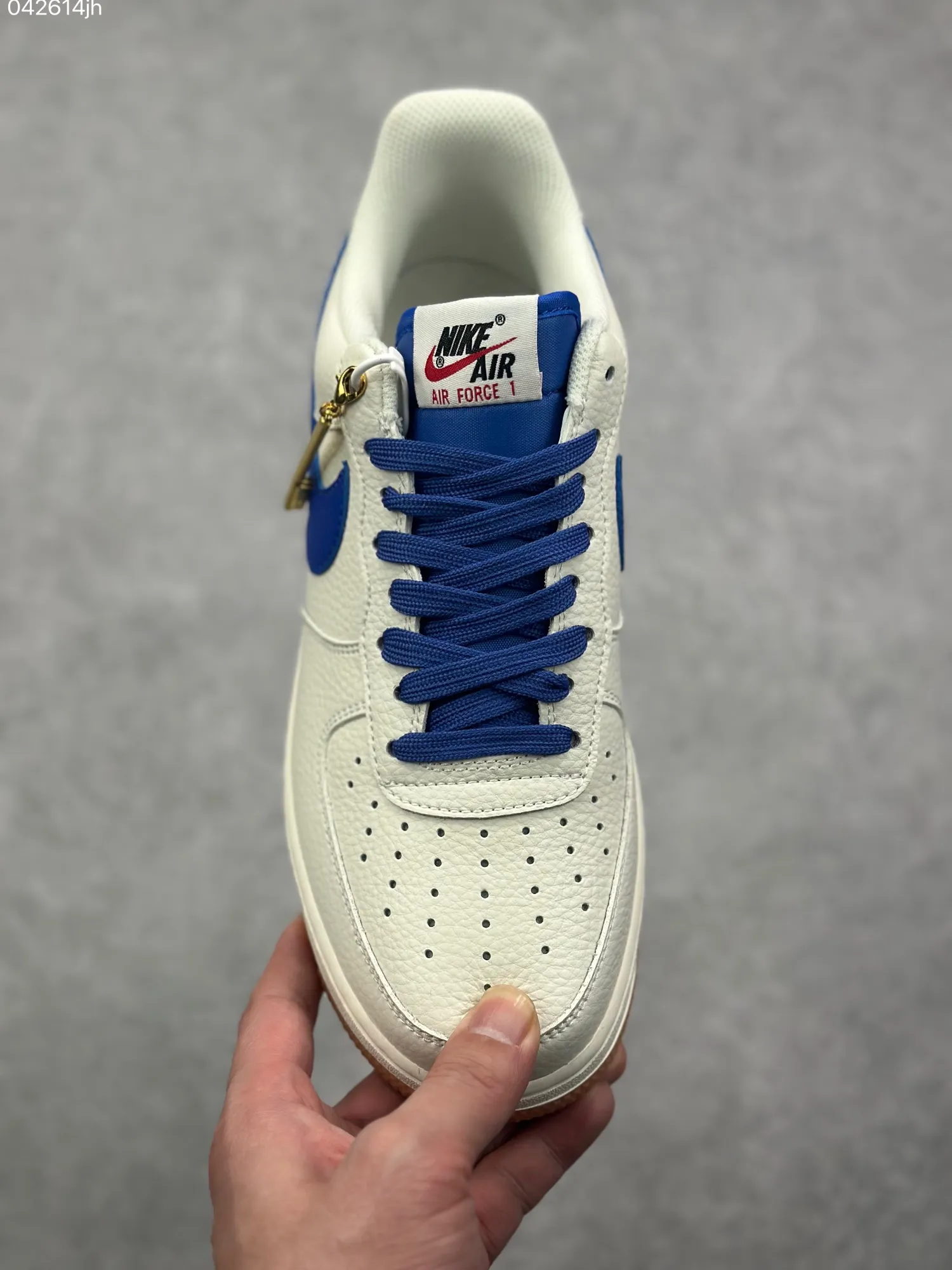 EyeCatching Nike Air Force 1 Low ’07 Cream Blue – Best Replica Sneakers for Men and Women,  Low-Top Rep Shoes 1005