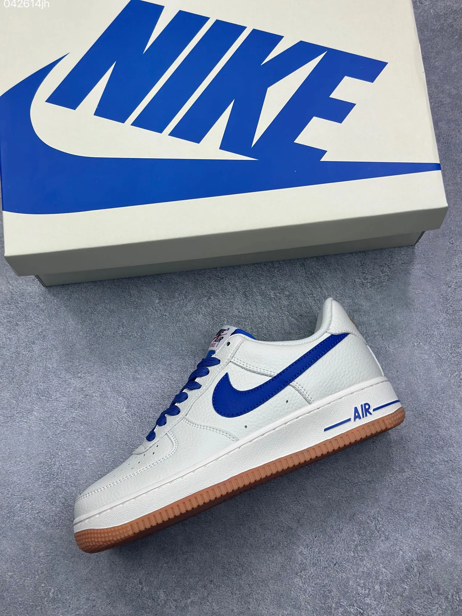EyeCatching Nike Air Force 1 Low ’07 Cream Blue – Best Replica Sneakers for Men and Women,  Low-Top Rep Shoes 1005