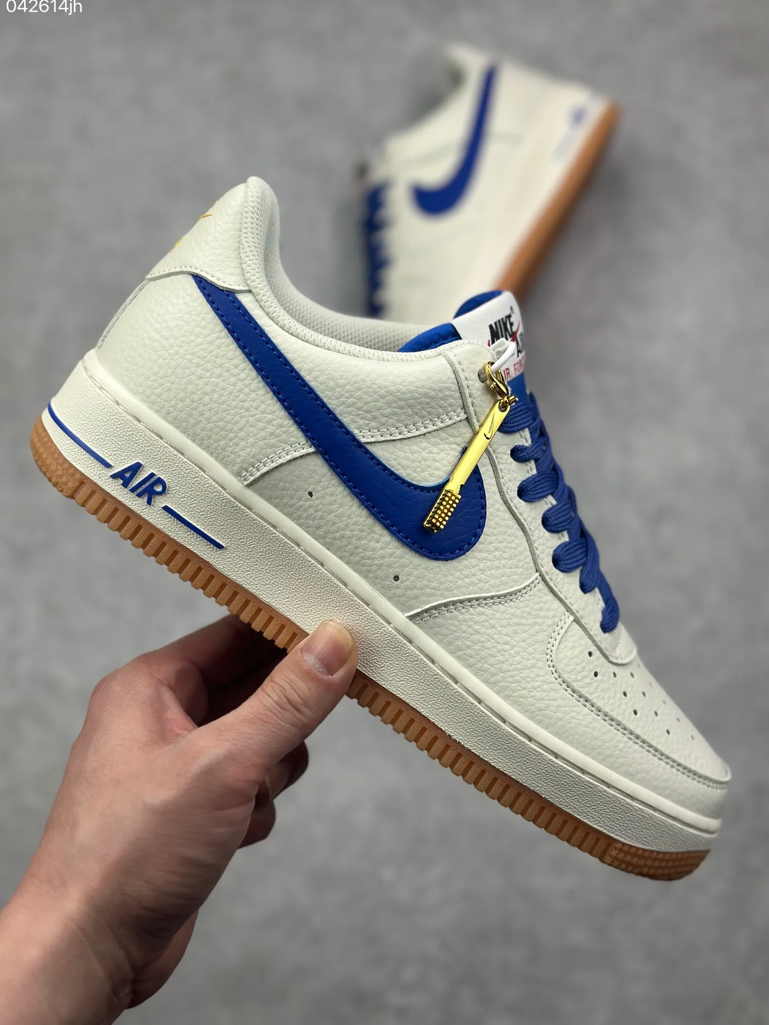 EyeCatching Nike Air Force 1 Low ’07 Cream Blue – Best Replica Sneakers for Men and Women,  Low-Top Rep Shoes 1005