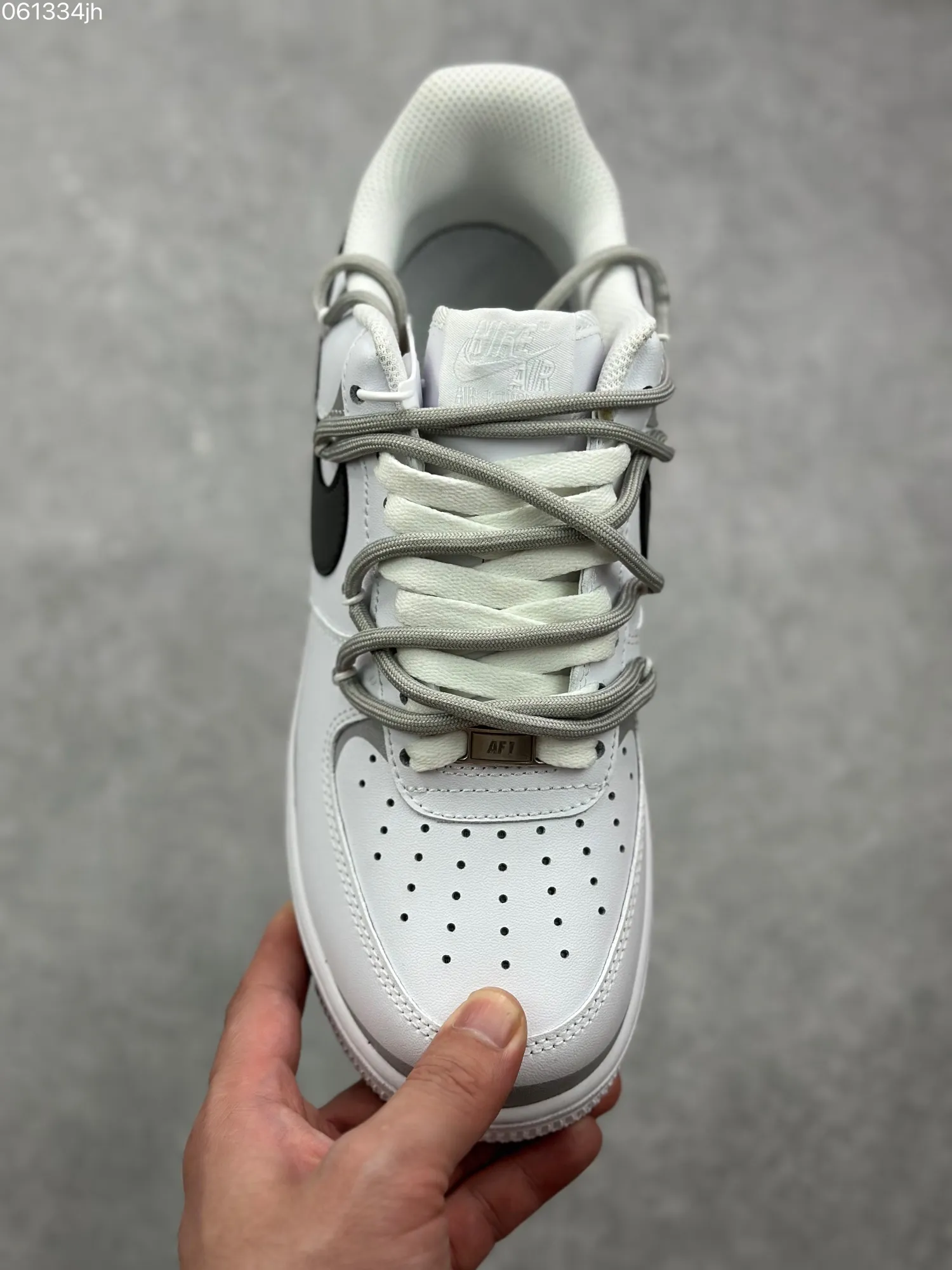 Refined Nike Air Force 1 Low ’07 Custom Anime Theme White Grey Low-Top Rep Shoes – Top Fake Nike Sneakers 1072