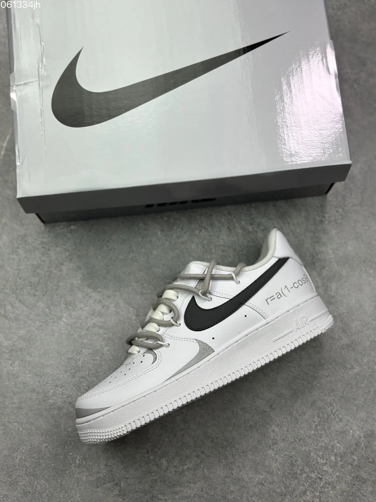 Refined Nike Air Force 1 Low ’07 Custom Anime Theme White Grey Low-Top Rep Shoes – Top Fake Nike Sneakers 1072