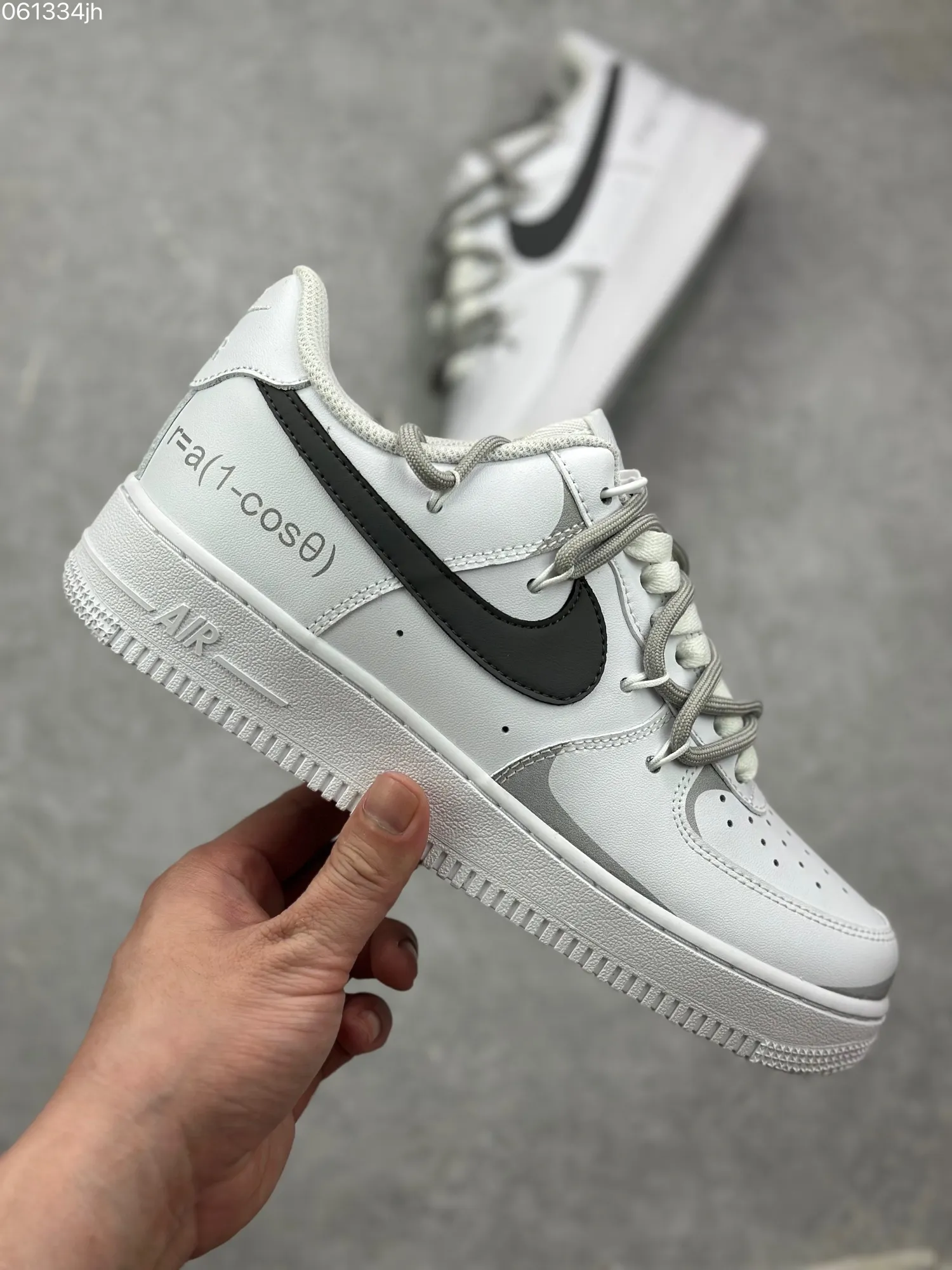 Refined Nike Air Force 1 Low ’07 Custom Anime Theme White Grey Low-Top Rep Shoes – Top Fake Nike Sneakers 1072