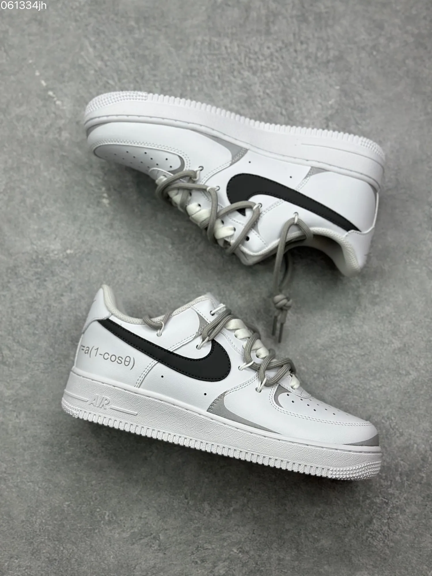 Refined Nike Air Force 1 Low ’07 Custom Anime Theme White Grey Low-Top Rep Shoes – Top Fake Nike Sneakers 1072