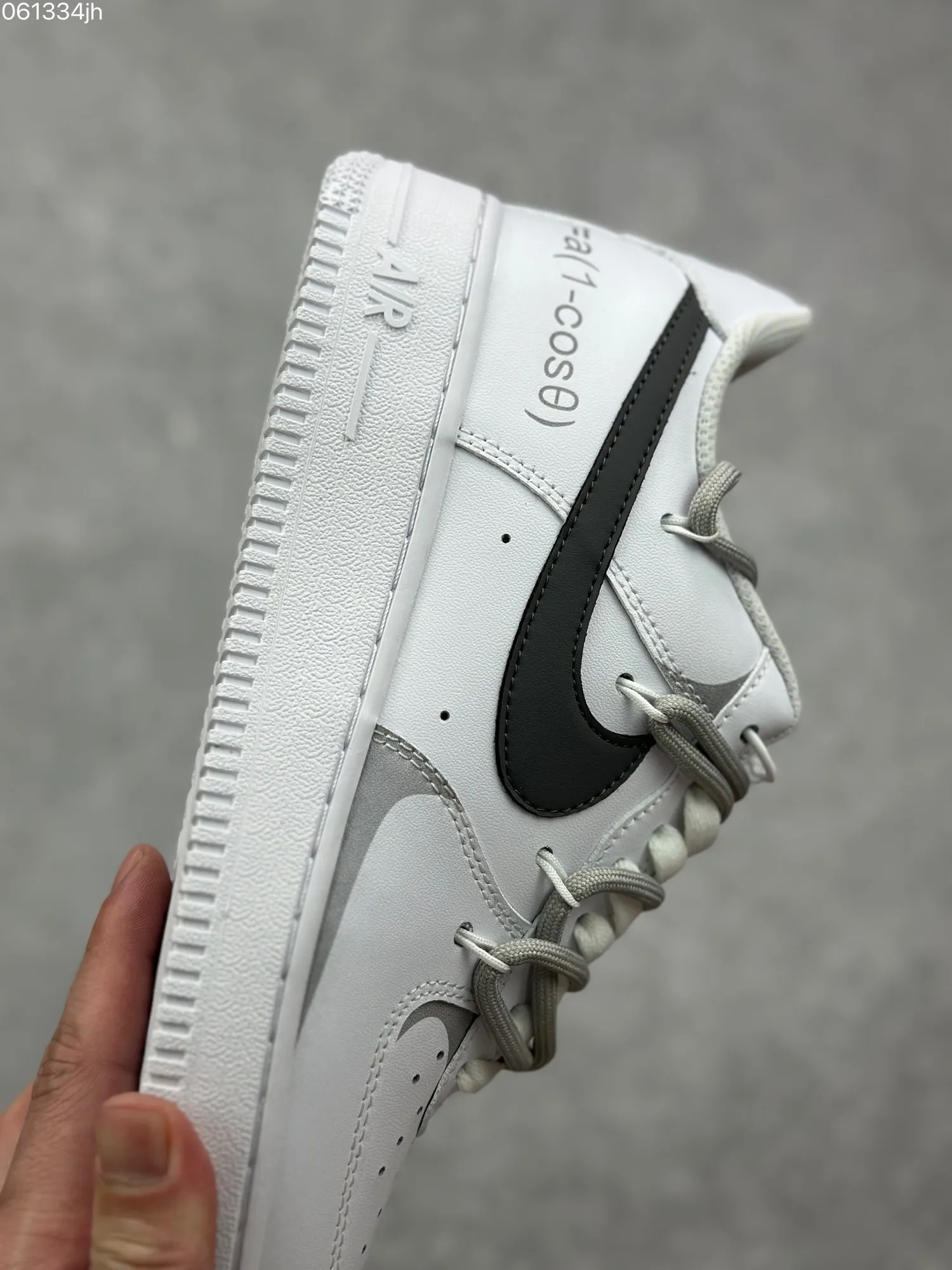 Refined Nike Air Force 1 Low ’07 Custom Anime Theme White Grey Low-Top Rep Shoes – Top Fake Nike Sneakers 1072