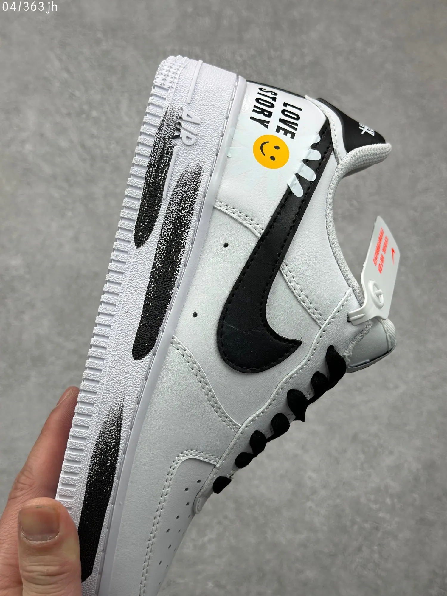 Flexible Nike Air Force 1 Low ’07 Custom Sunflower White Black  Sneakers – High Quality Rep Shoes Size 36- 1080