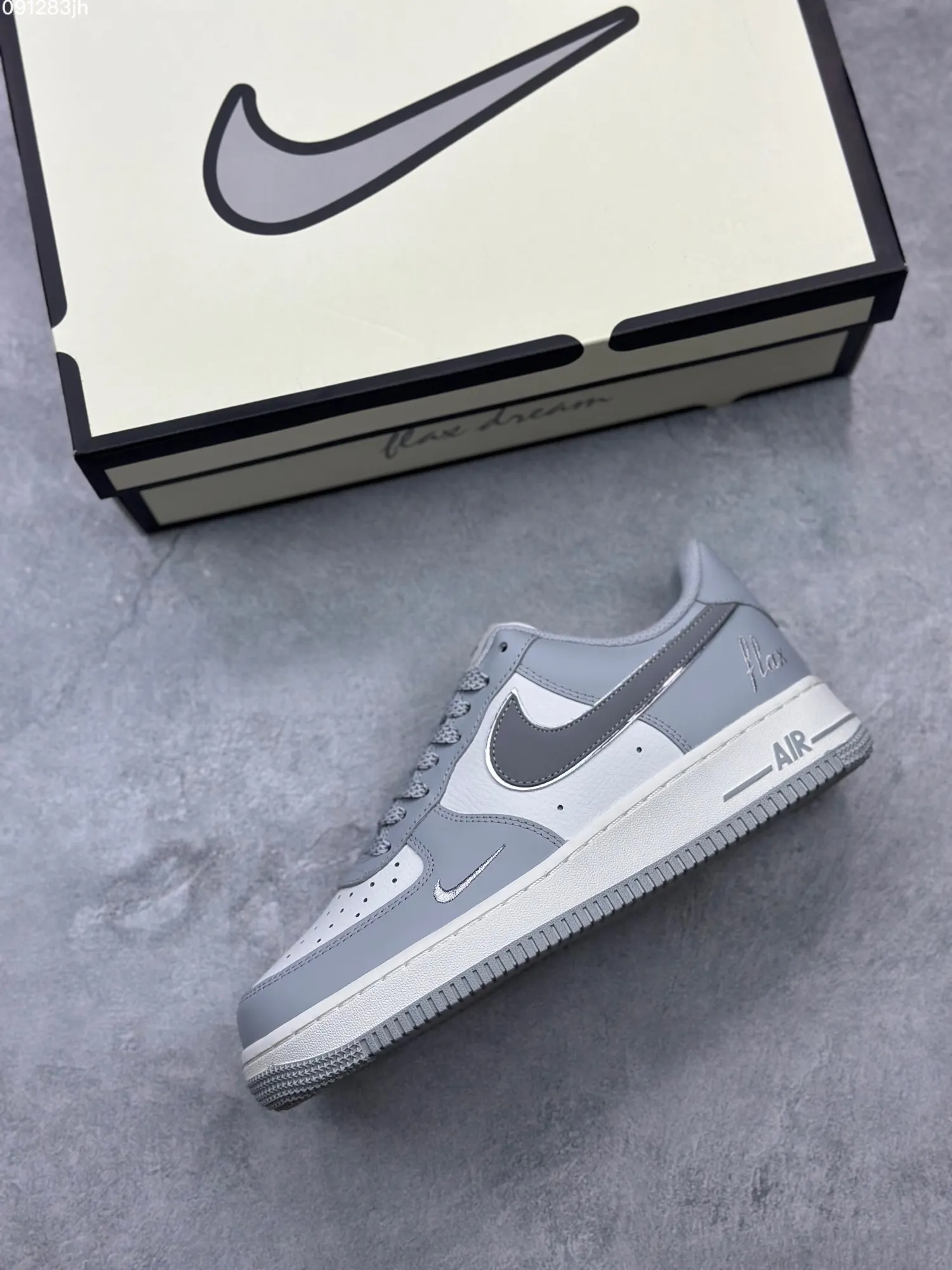 RelaxedFit Nike Air Force 1 Low ’07 “Dream” – Light Grey White Custom Low-Top Rep Shoes & Top Replica Sneakers 1032