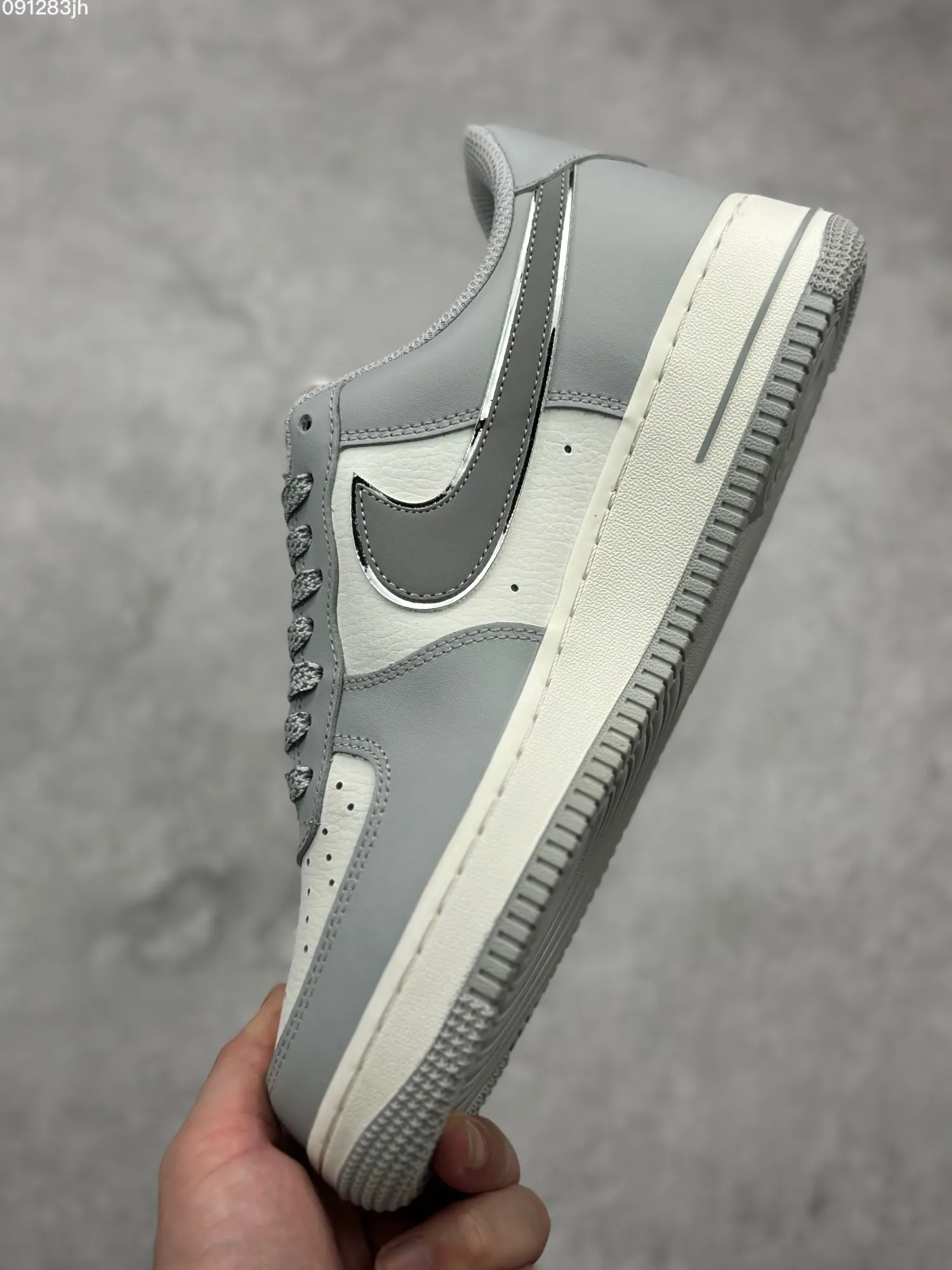 RelaxedFit Nike Air Force 1 Low ’07 “Dream” – Light Grey White Custom Low-Top Rep Shoes & Top Replica Sneakers 1032