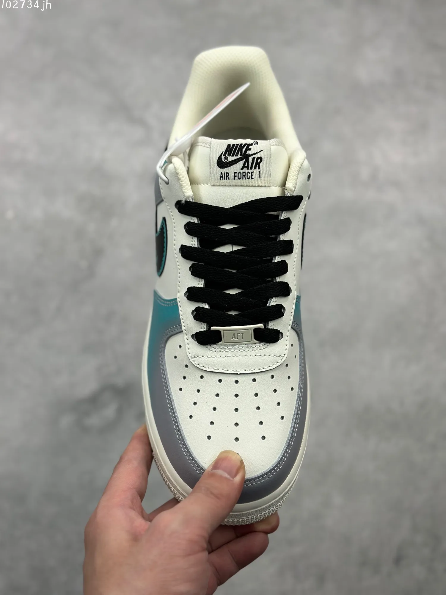 FreshLook Nike Air Force 1 Low ’07 E-Sports Graffiti – White Teal Black Custom Low-Top Rep Shoes & Best Replica Sneakers 1021