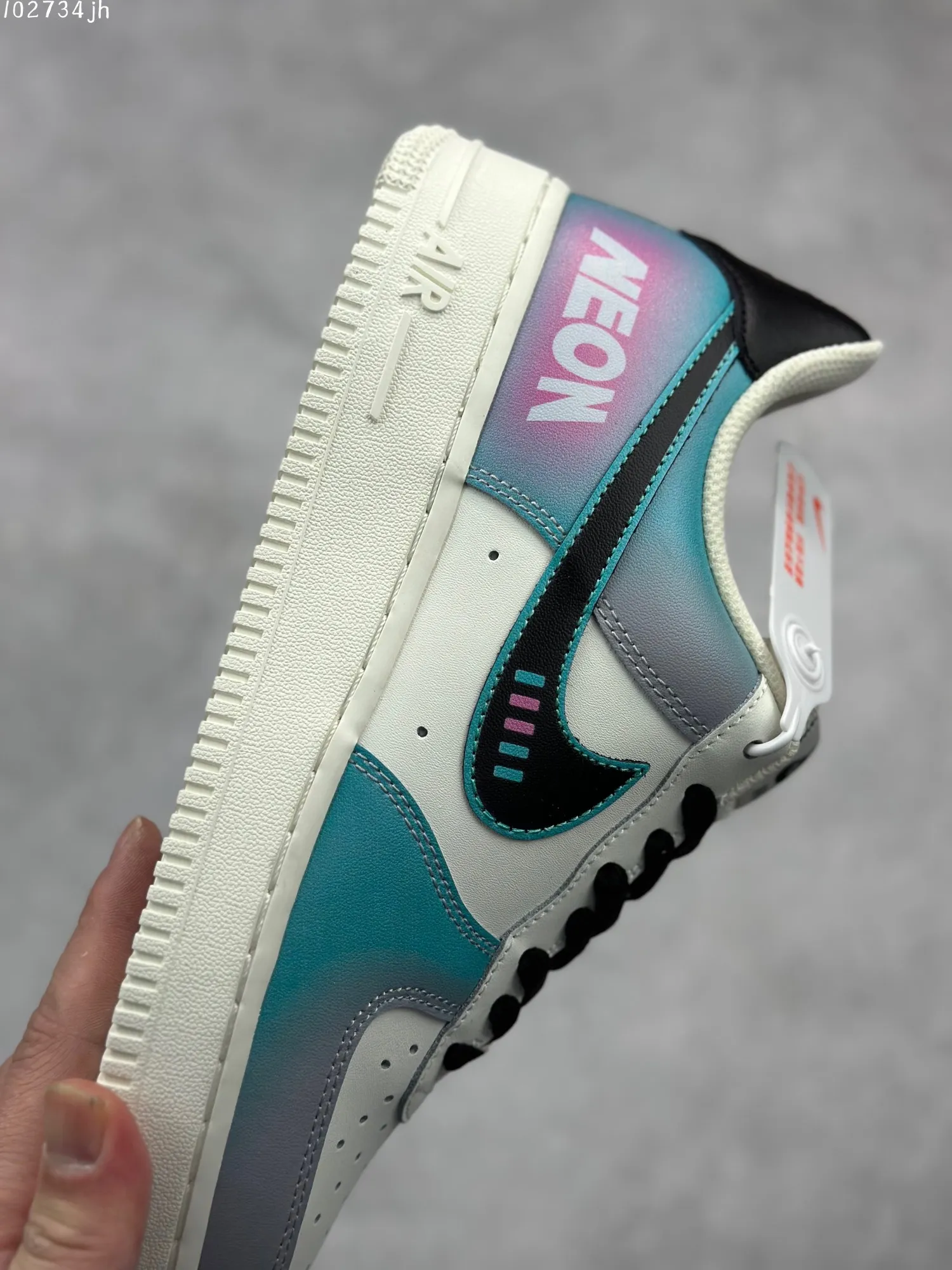 FreshLook Nike Air Force 1 Low ’07 E-Sports Graffiti – White Teal Black Custom Low-Top Rep Shoes & Best Replica Sneakers 1021