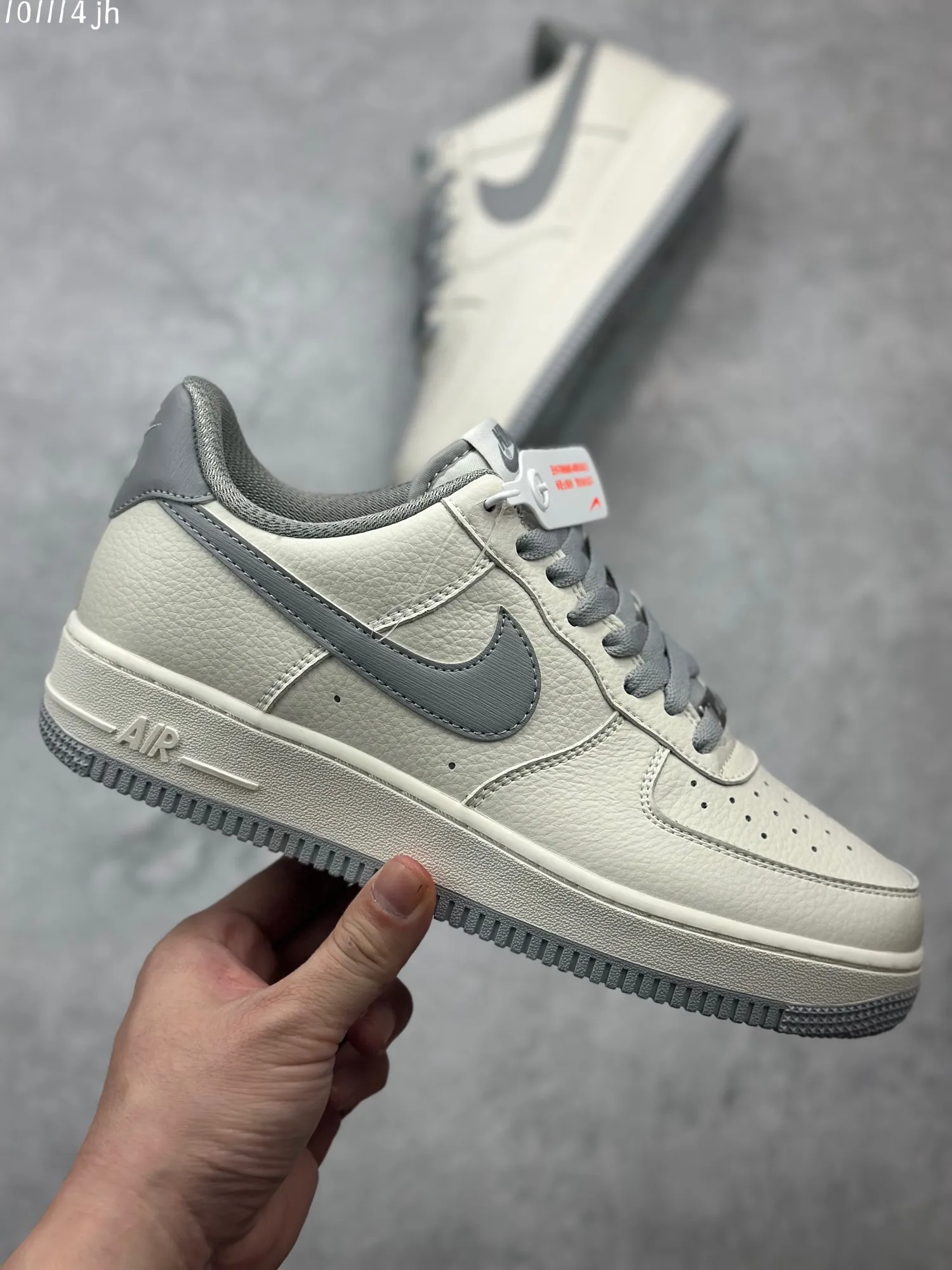 Efficient Nike Air Force 1 Low ’07 “Light Bone Grey” Custom Leather Sneakers – Top Rep Shoes & Best Replica Sneakers – Multiple Sizes Available 1029