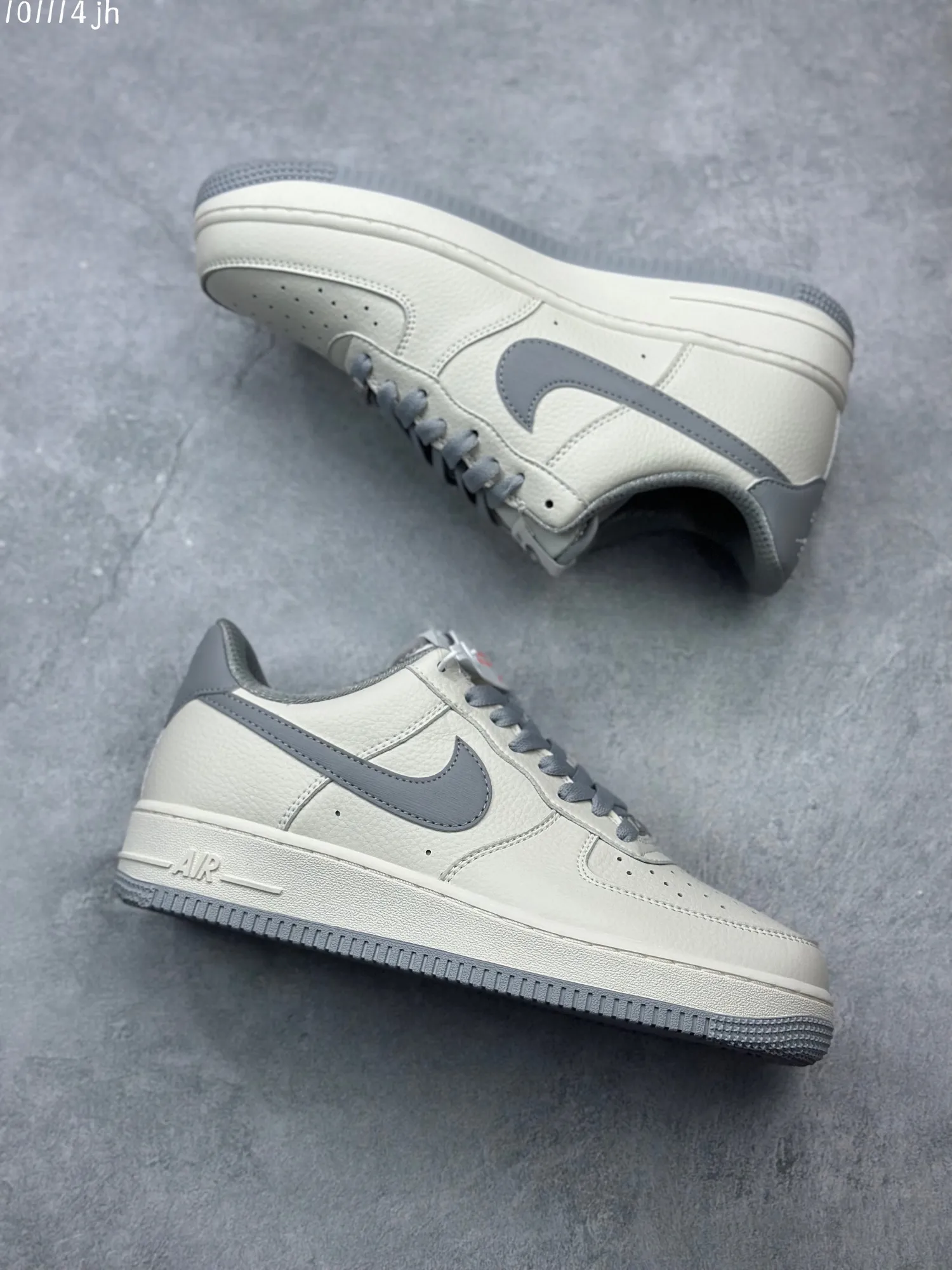 Efficient Nike Air Force 1 Low ’07 “Light Bone Grey” Custom Leather Sneakers – Top Rep Shoes & Best Replica Sneakers – Multiple Sizes Available 1029