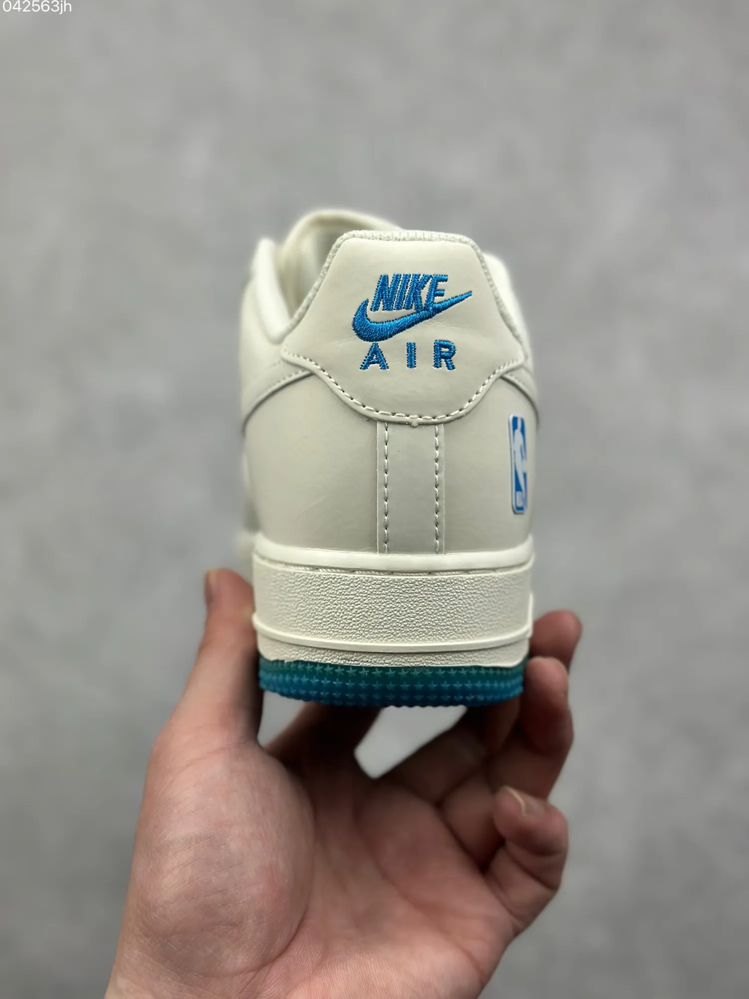 Nike Air Force 1 Low ’07 NBA All-Star White Blue  Sneakers – Limited Edition Rep Shoes & Best Replica Sneakers SmoothTexture 1002