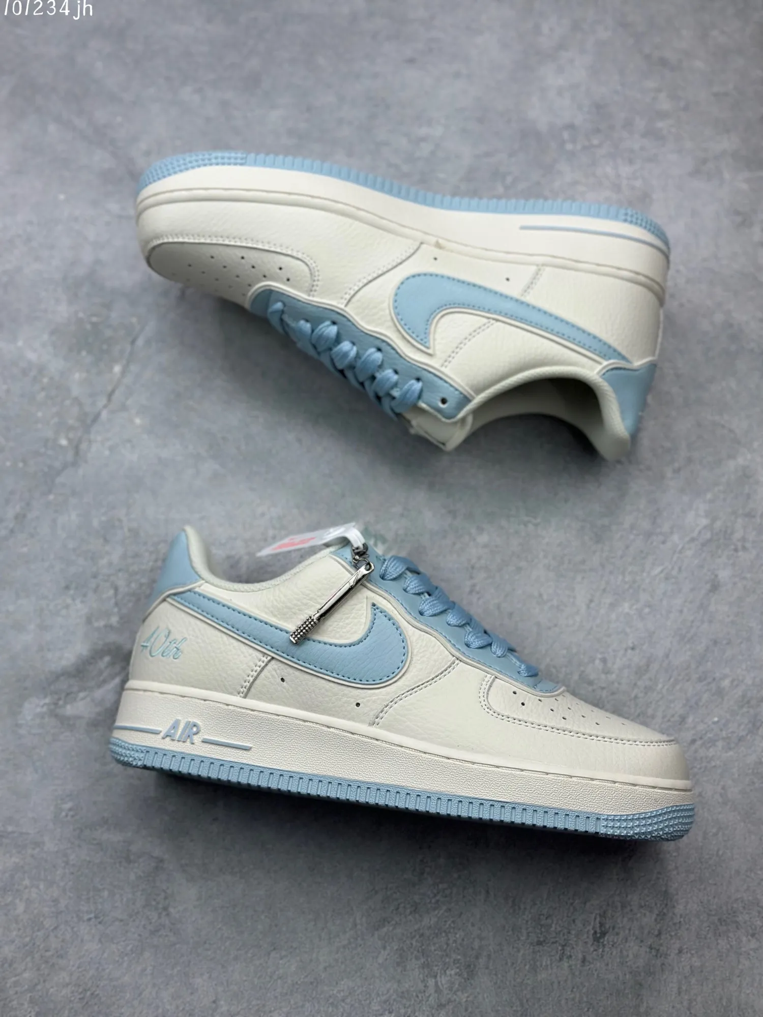 Nike Air Force 1 Low “40TH” – Ice Blue Custom Rep Shoes & Top Fake Nike Sneakers MoistureWicking 1025