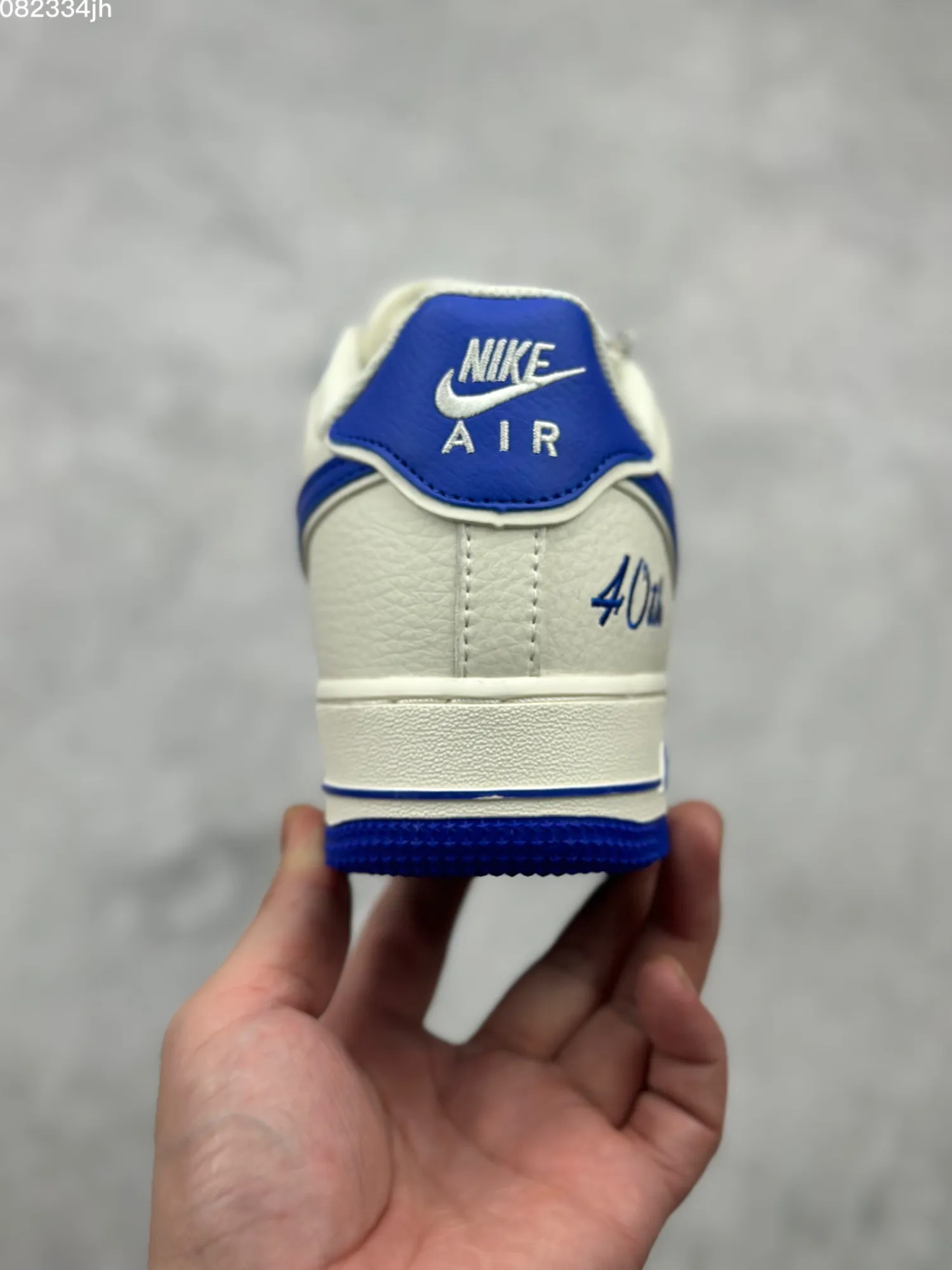Nike Air Force 1 Low “40TH” Cream Blue  Sneakers – Official Custom Edition with Top Rep Shoes and Best Replica Sneakers Unique 1046