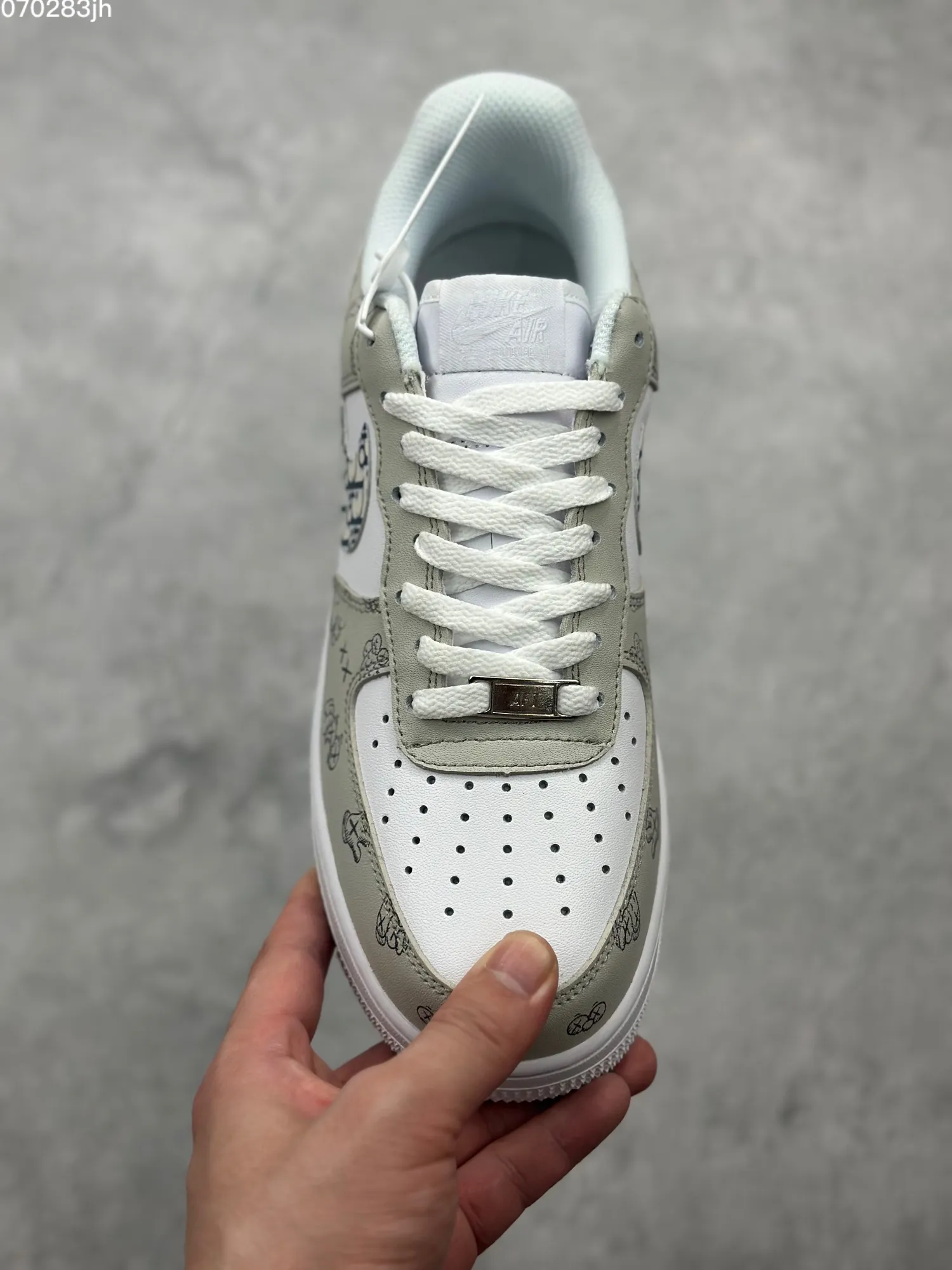 Nike Air Force 1 Low ‘Dior’ White Blue  Sneakers – Best Replica Sneakers with Official Authentic Design, Rep Shoes, Original Box and Accessories, Sizes 36- Sleek 1060