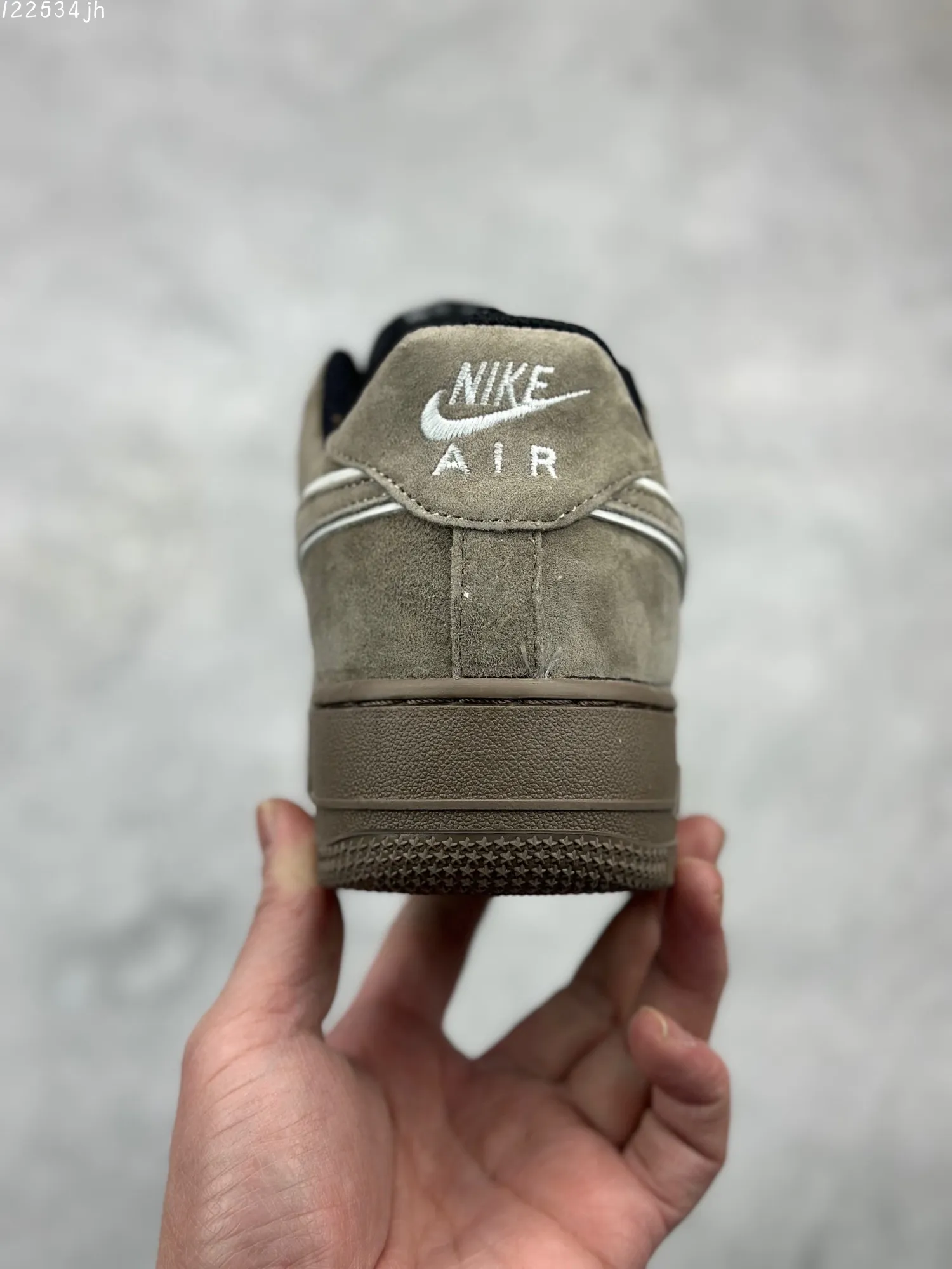 Stylish Nike Air Force 1 Low Grey Black Suede  Shoes – Limited Edition Fall Winter 2023 High Quality Replica “` 1081