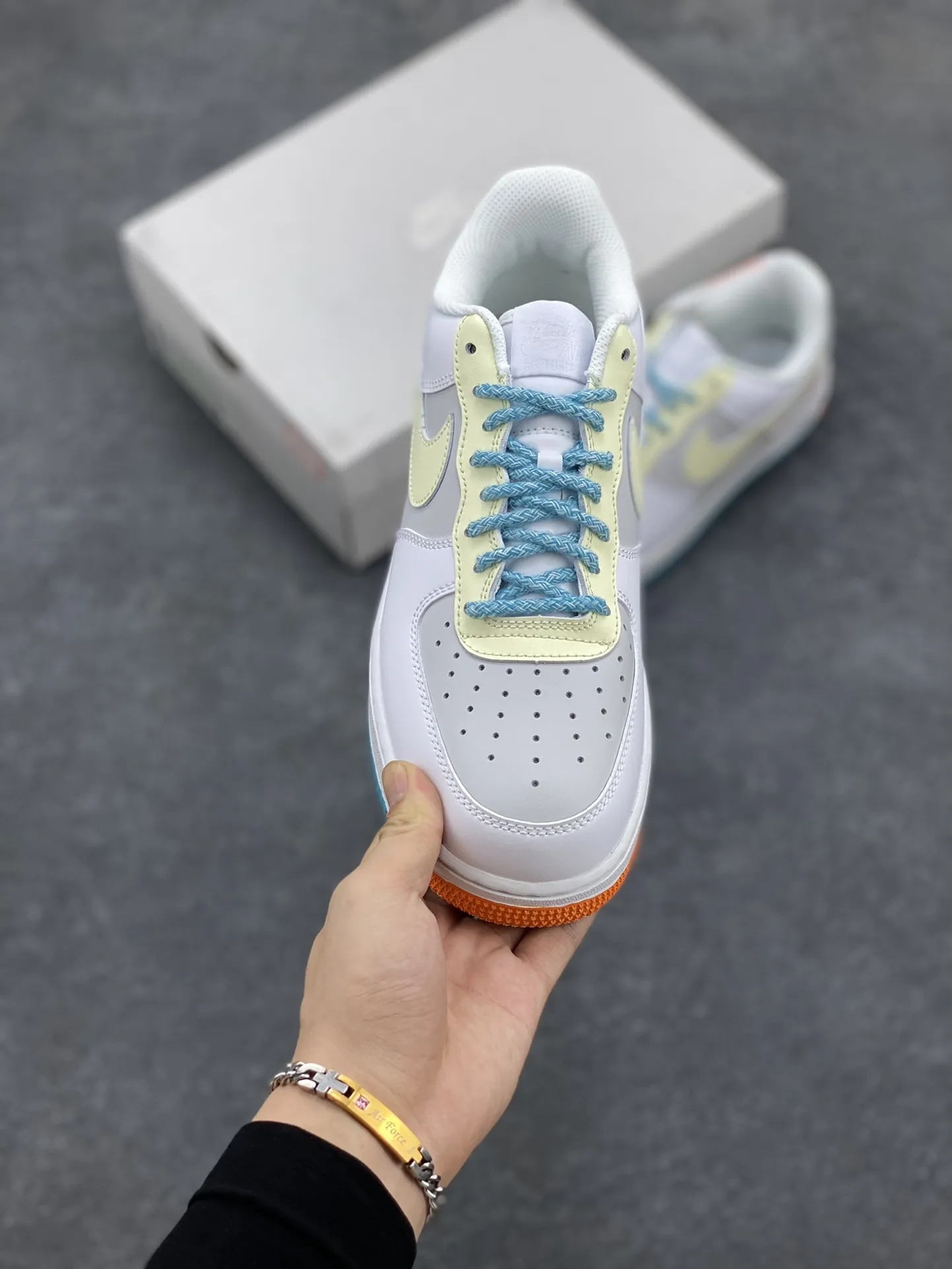 WeatherProof Nike Air Force 1 Low Hand-Painted White Grey Blue  Sneakers – Top Rep Shoes & Best Replica Sneakers DH2920- 1066