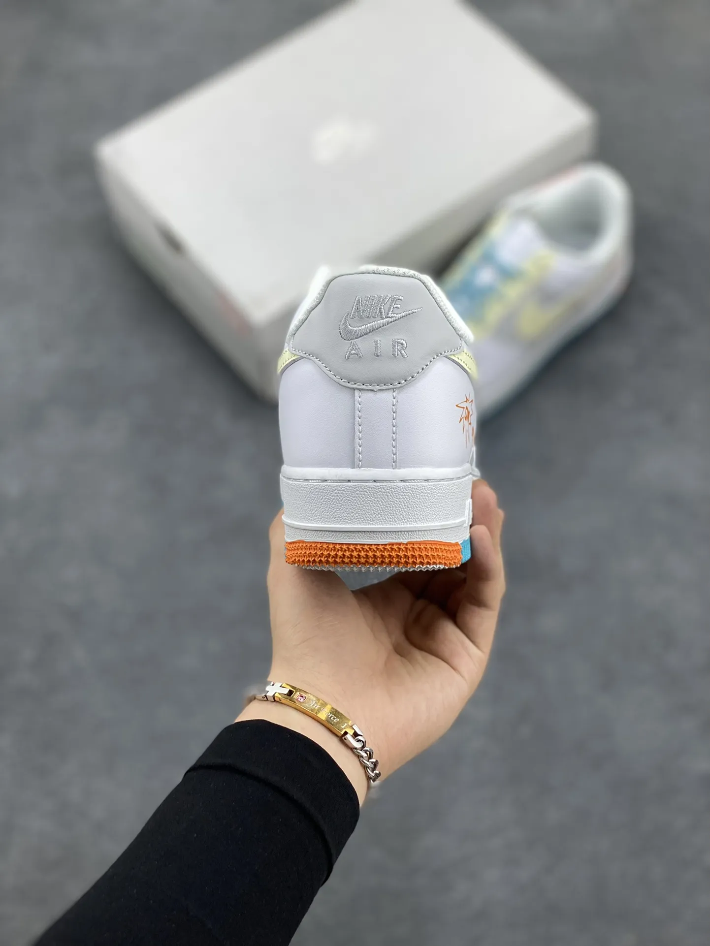 WeatherProof Nike Air Force 1 Low Hand-Painted White Grey Blue  Sneakers – Top Rep Shoes & Best Replica Sneakers DH2920- 1066