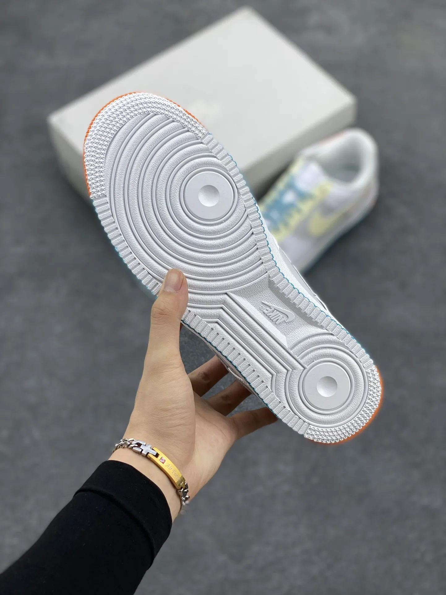 WeatherProof Nike Air Force 1 Low Hand-Painted White Grey Blue  Sneakers – Top Rep Shoes & Best Replica Sneakers DH2920- 1066