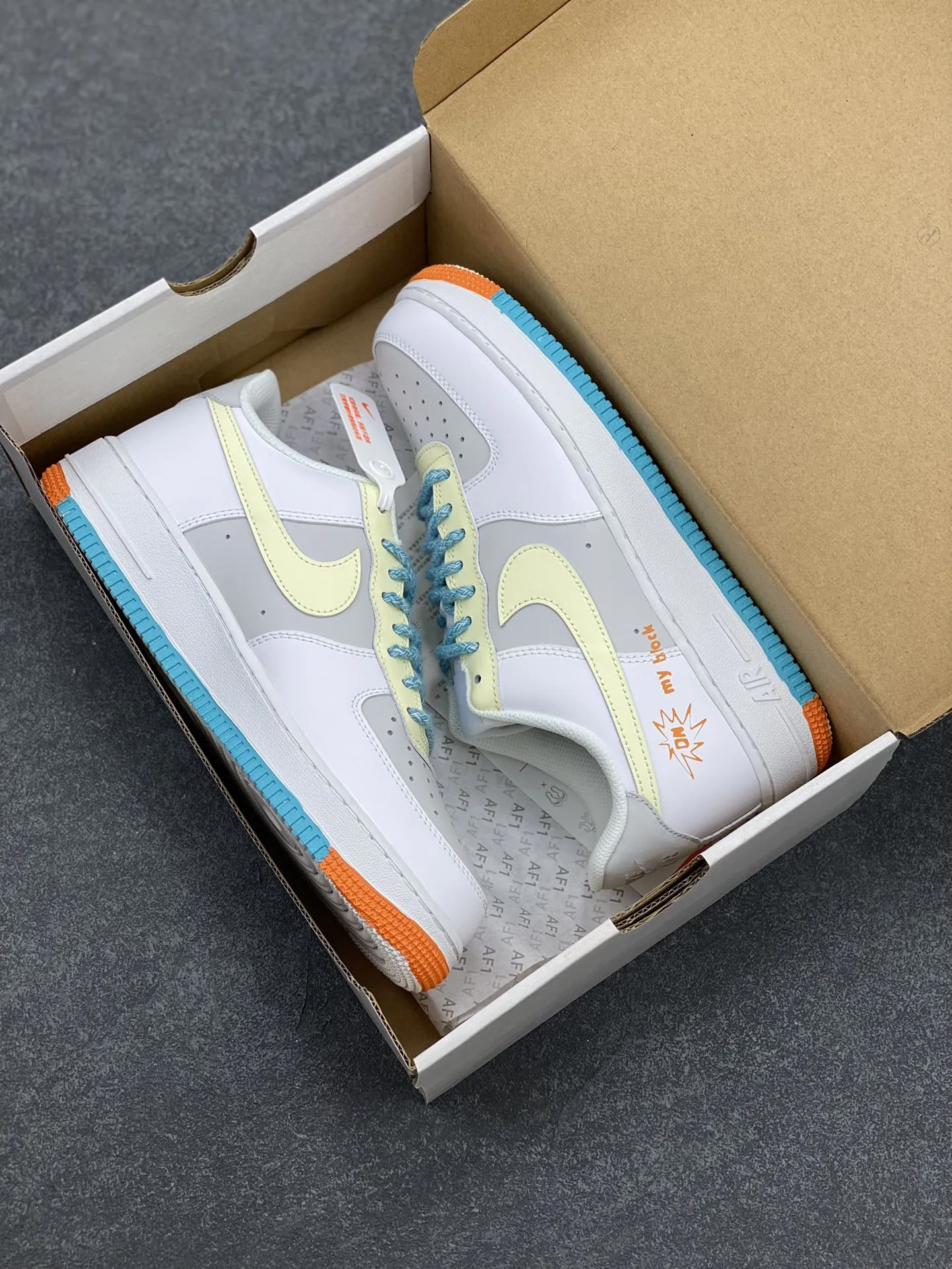 WeatherProof Nike Air Force 1 Low Hand-Painted White Grey Blue  Sneakers – Top Rep Shoes & Best Replica Sneakers DH2920- 1066