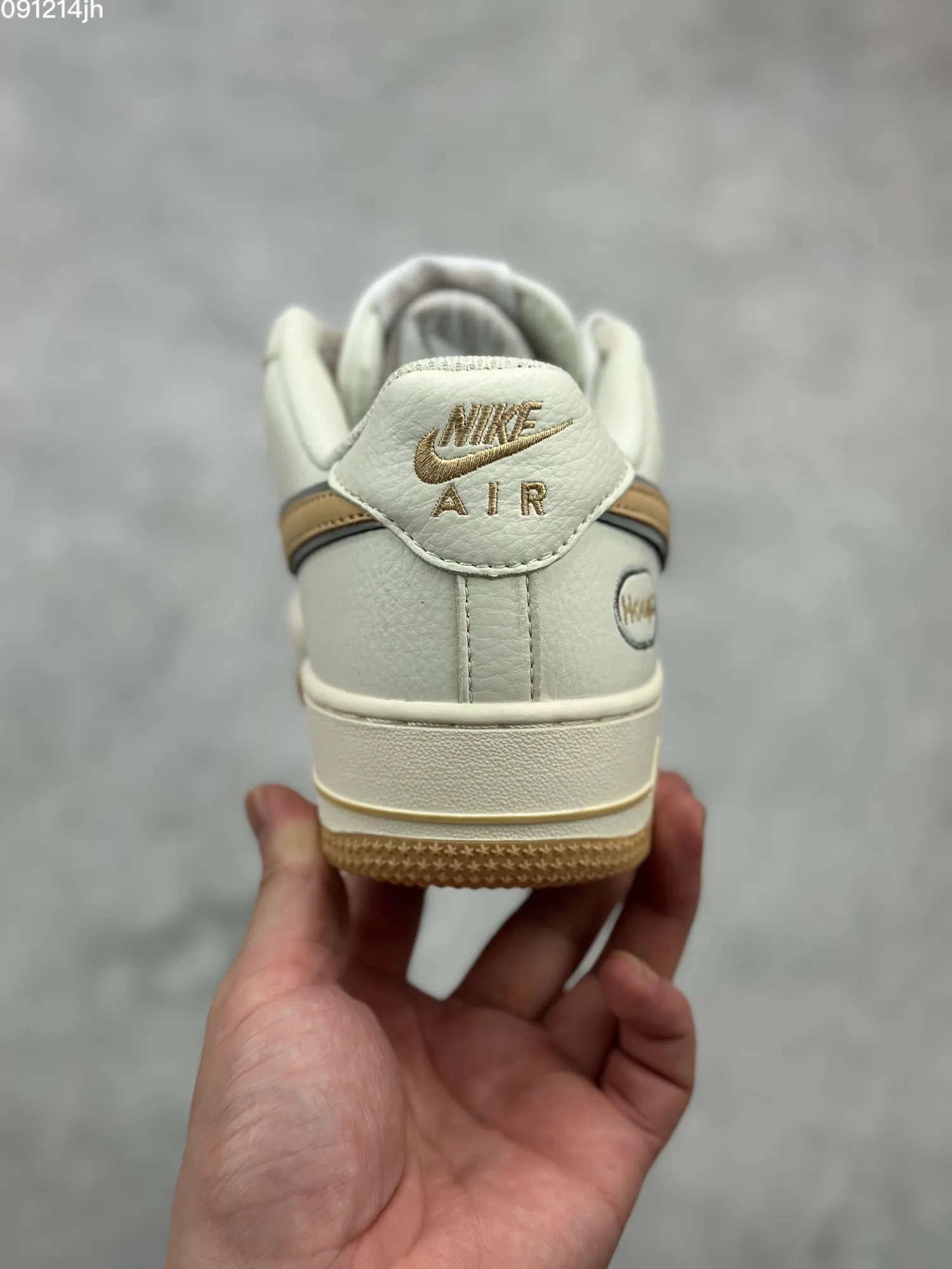 Lightweight Nike Air Force 1 Low “Hoops” – Beige Grey –  Low-Top Rep Shoes & Top-Quality Replica Sneakers 1036