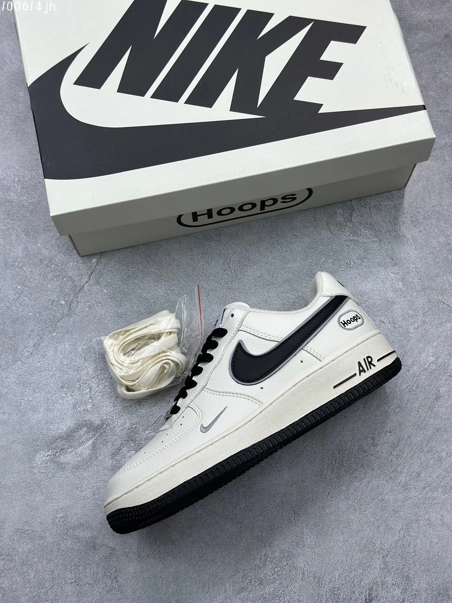 Nike Air Force 1 Low “Hoops” – Cream Black – Top Rep Shoes & Best Replica Sneakers Thermal 1033