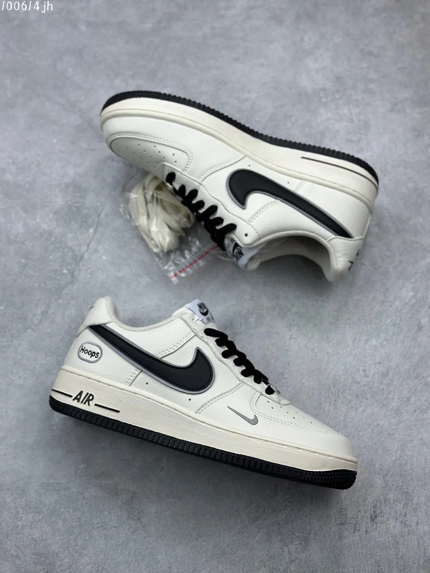 Nike Air Force 1 Low “Hoops” – Cream Black – Top Rep Shoes & Best Replica Sneakers Thermal 1033