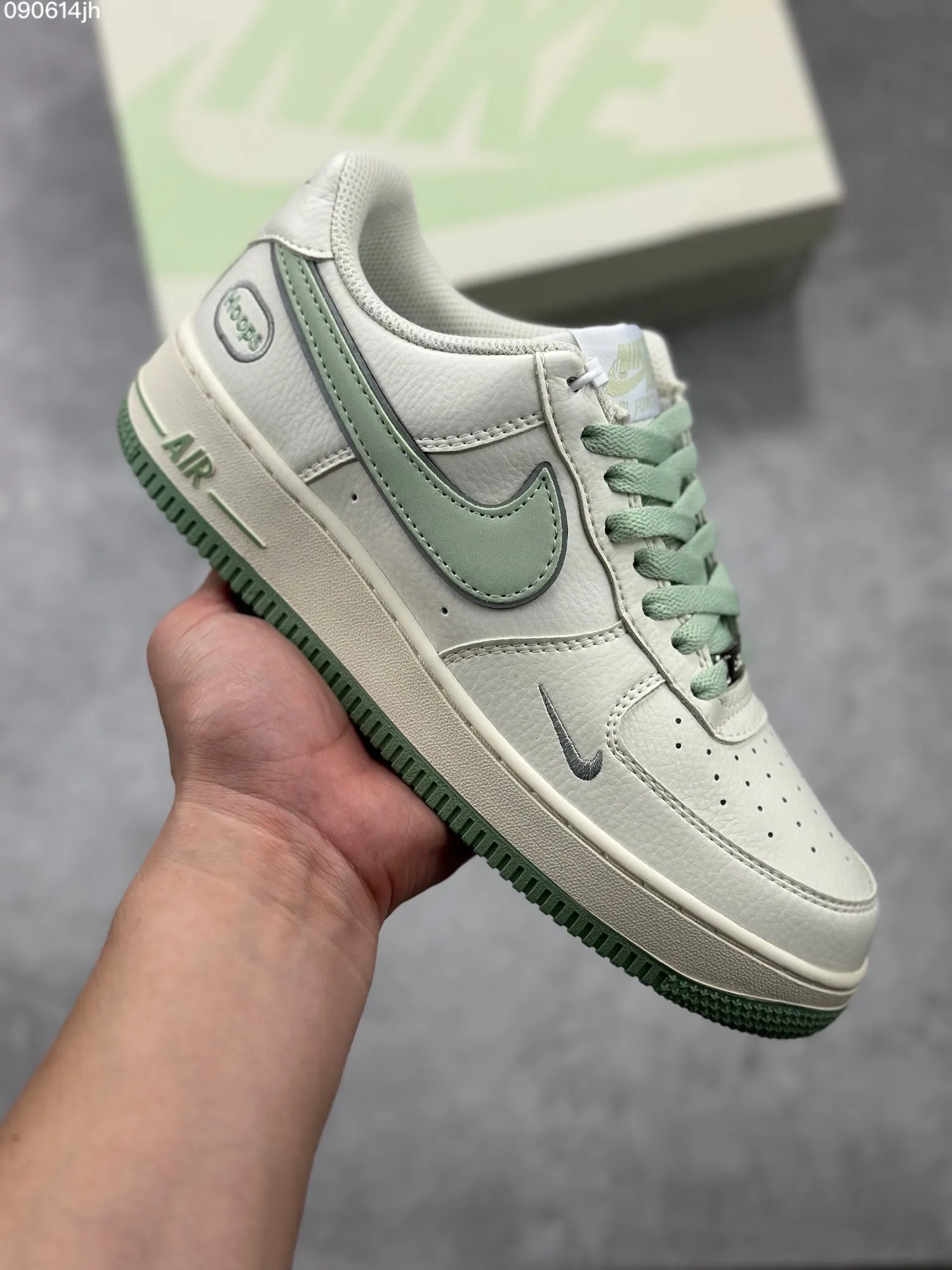 Nike Air Force 1 Low “Hoops” – Mint Green  Sneakers – Limited Edition Rep Shoes & Top Replica Sneakers SoftTouch 1040