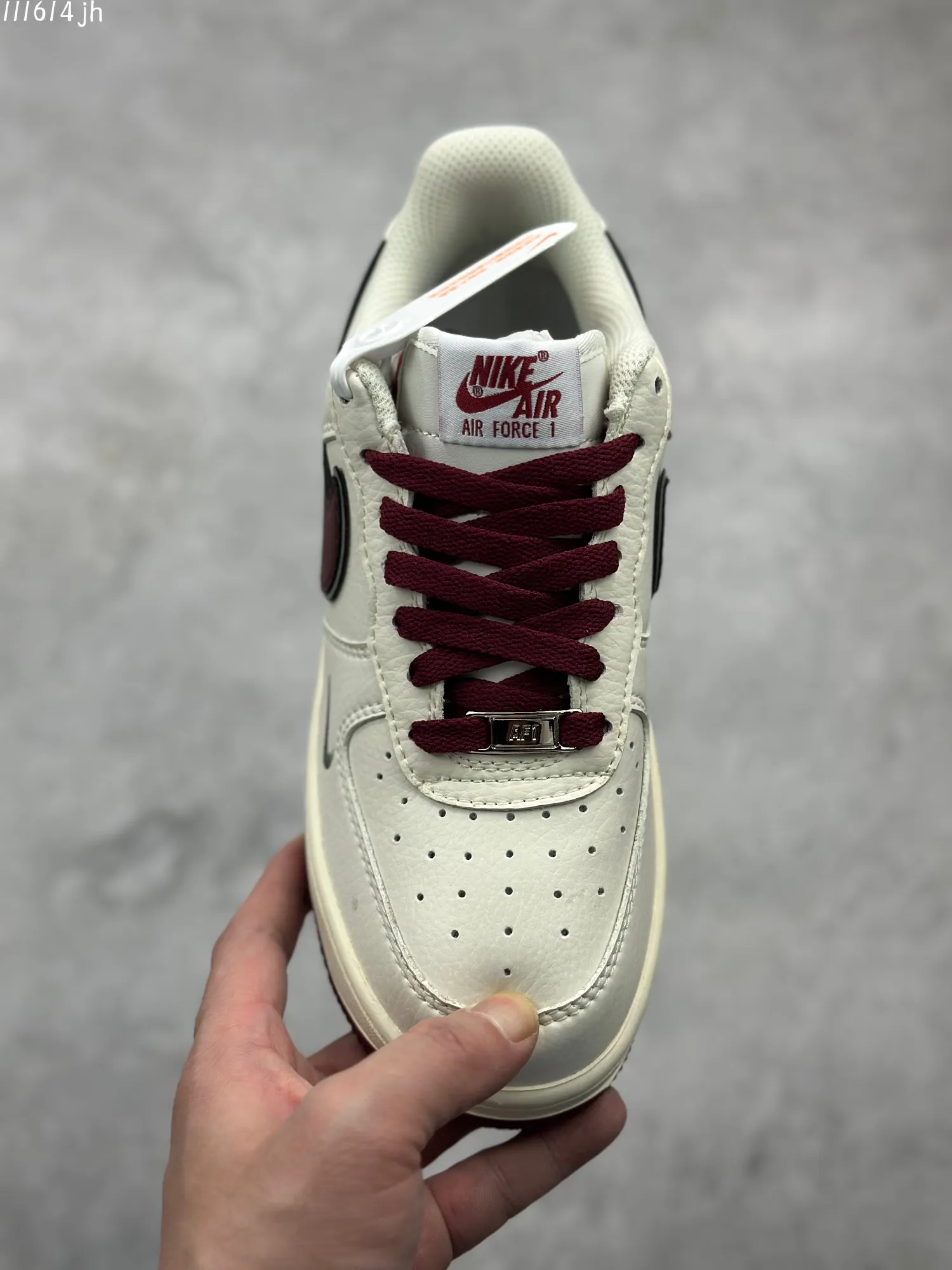 Nike Air Force 1 Low “Hoops” – Sail Maroon – Best Replica Sneakers & Rep Shoes Sustainable 1018