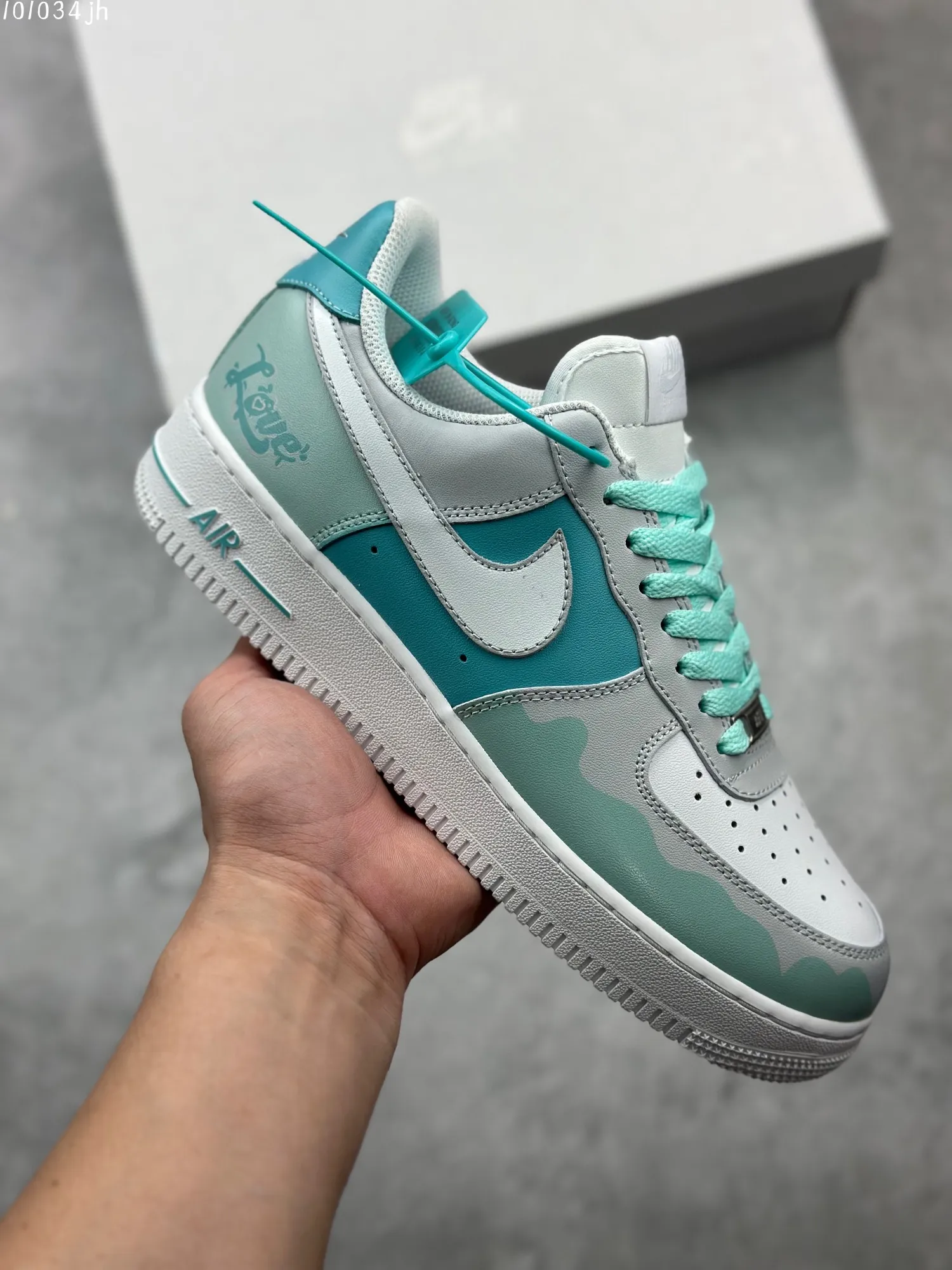 SunProtective Nike Air Force 1 Low ‘Love in Rain Season’ – CW2288-111 – Cream Mint Green – Top Rep Shoes & Best Replica Sneakers 1027