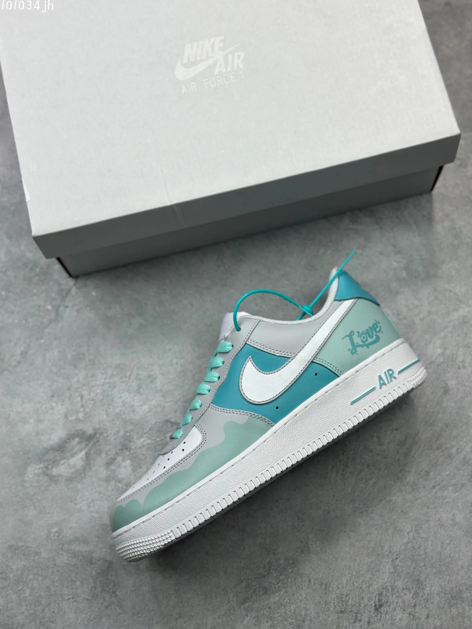 SunProtective Nike Air Force 1 Low ‘Love in Rain Season’ – CW2288-111 – Cream Mint Green – Top Rep Shoes & Best Replica Sneakers 1027