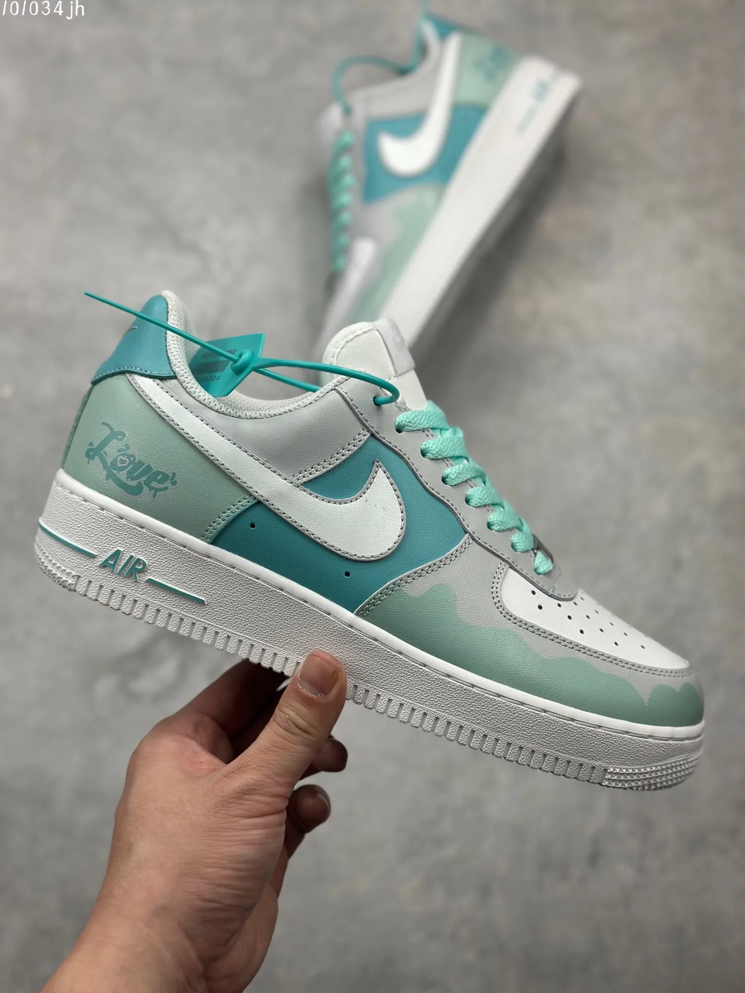 SunProtective Nike Air Force 1 Low ‘Love in Rain Season’ – CW2288-111 – Cream Mint Green – Top Rep Shoes & Best Replica Sneakers 1027