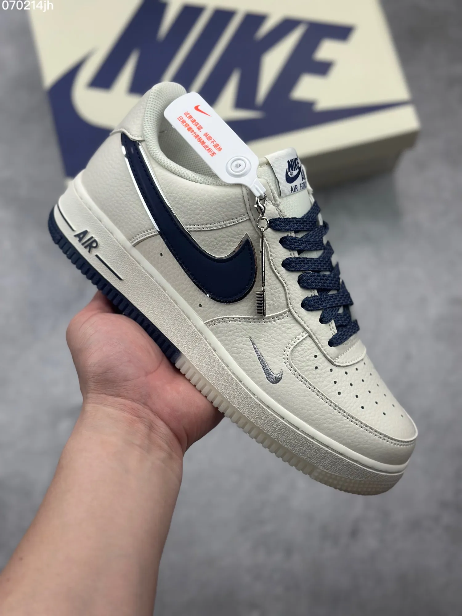 Nike Air Force 1 Low ‘Starry Sky’ – Cream Deep Blue, Custom Low-Top Rep Shoes, Top-Quality Best Replica Sneakers Reliable 1062
