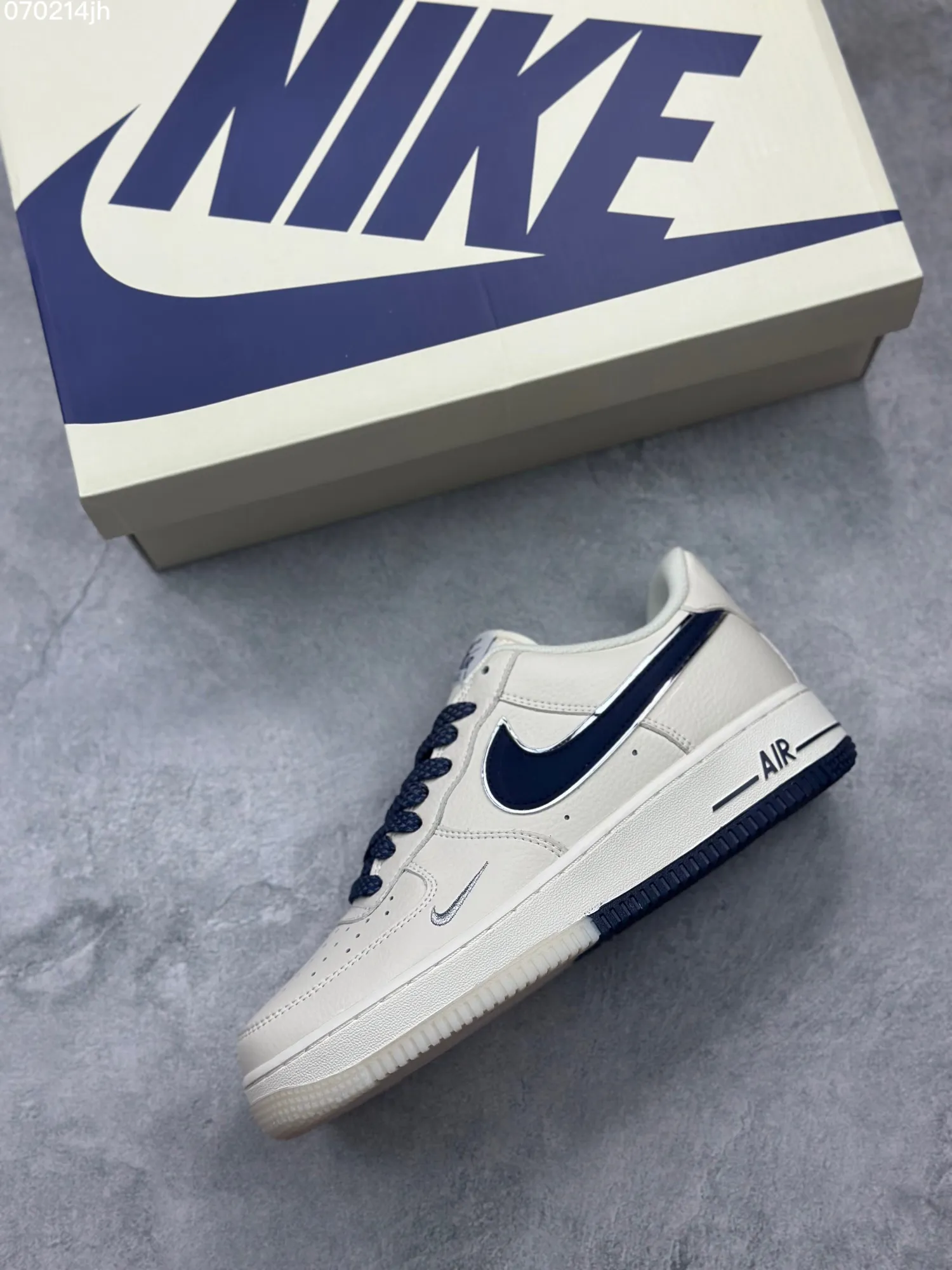 Nike Air Force 1 Low ‘Starry Sky’ – Cream Deep Blue, Custom Low-Top Rep Shoes, Top-Quality Best Replica Sneakers Reliable 1062