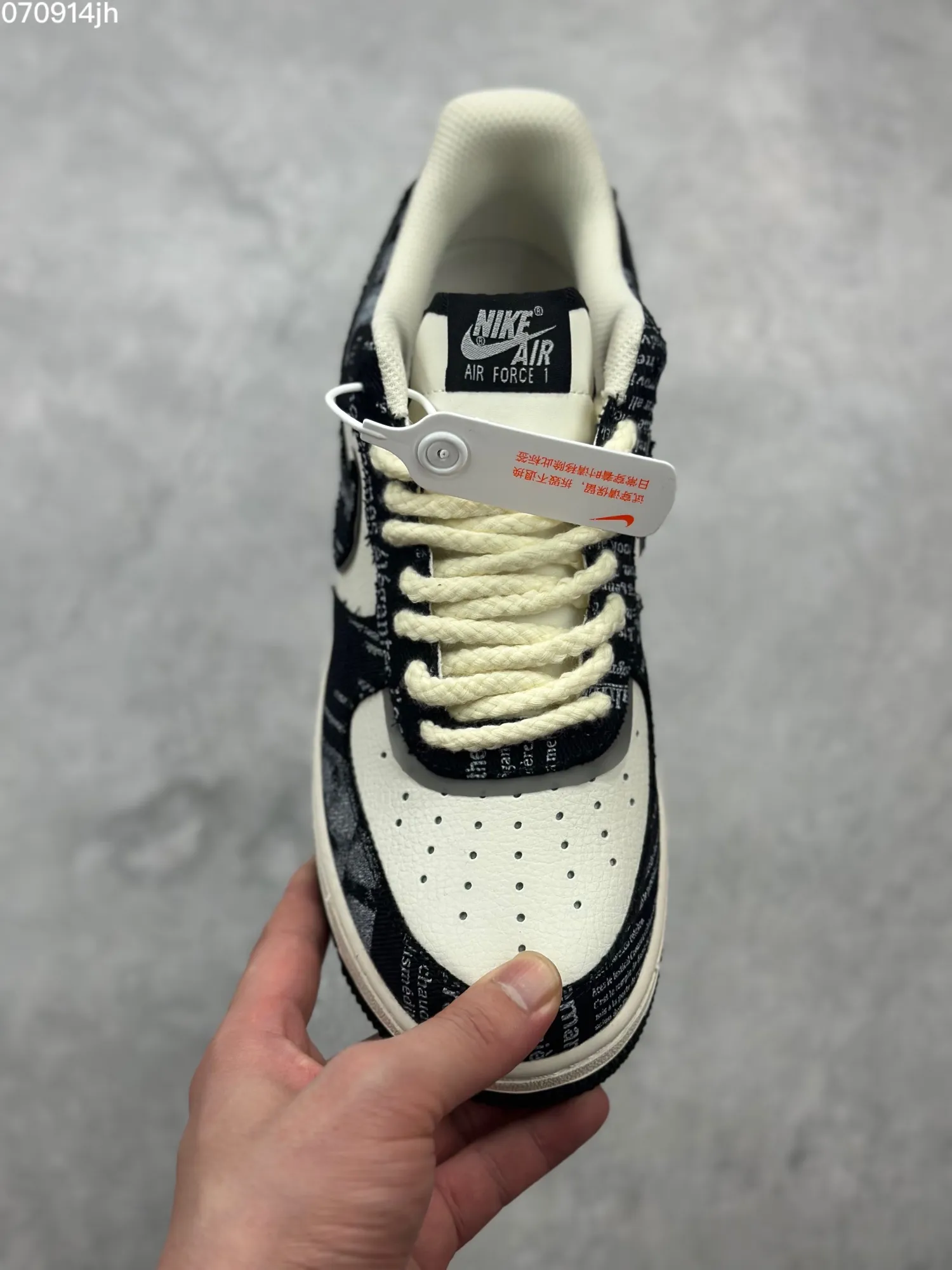 Casual Nike Air Force 1 Low “Wednesday” – Black White – Top Rep Shoes & Best Replica Sneakers 1059