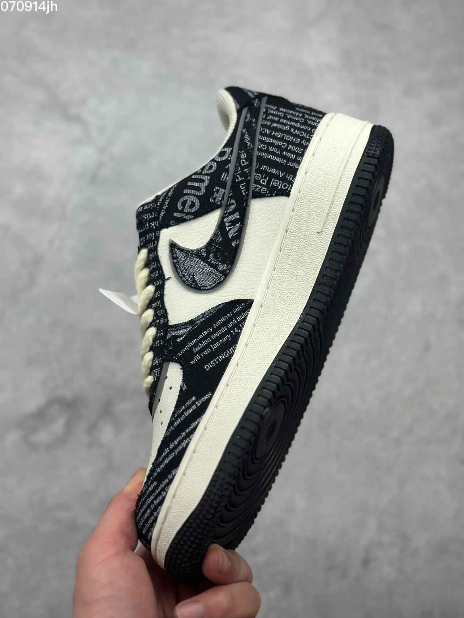 Casual Nike Air Force 1 Low “Wednesday” – Black White – Top Rep Shoes & Best Replica Sneakers 1059