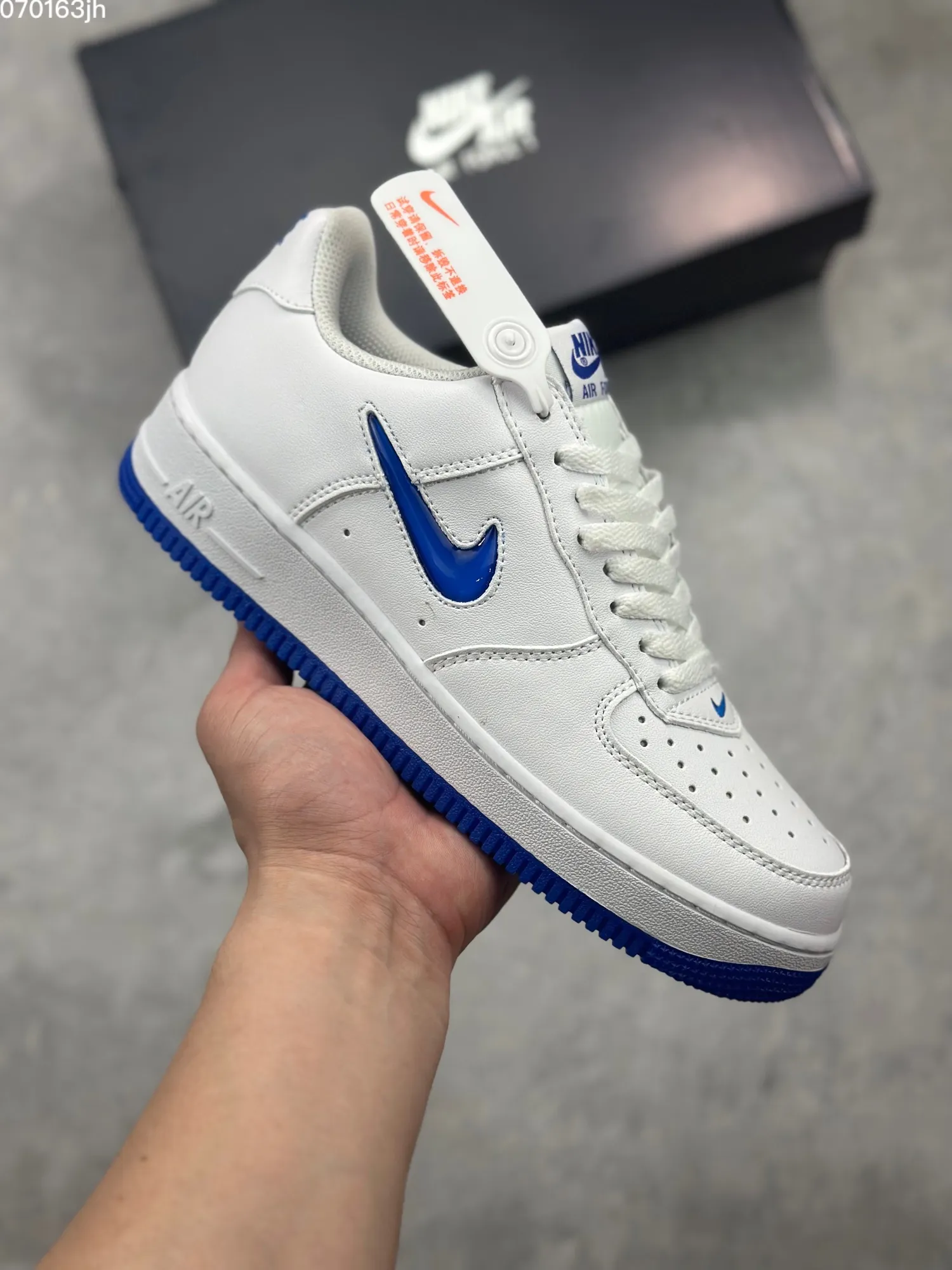Effortless Nike Air Force 1 Low White Blue  Sneakers – Official Authentic Style with Top Rep Shoes, CW2288 1063