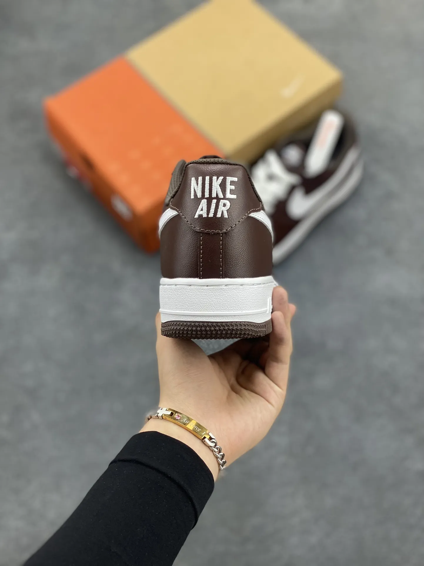StreetReady Nike Air Force 1 Low White Brown  Sneakers – Rep Shoes, Best Replica Sneakers, Original Box, Multiple Sizes Available 1051