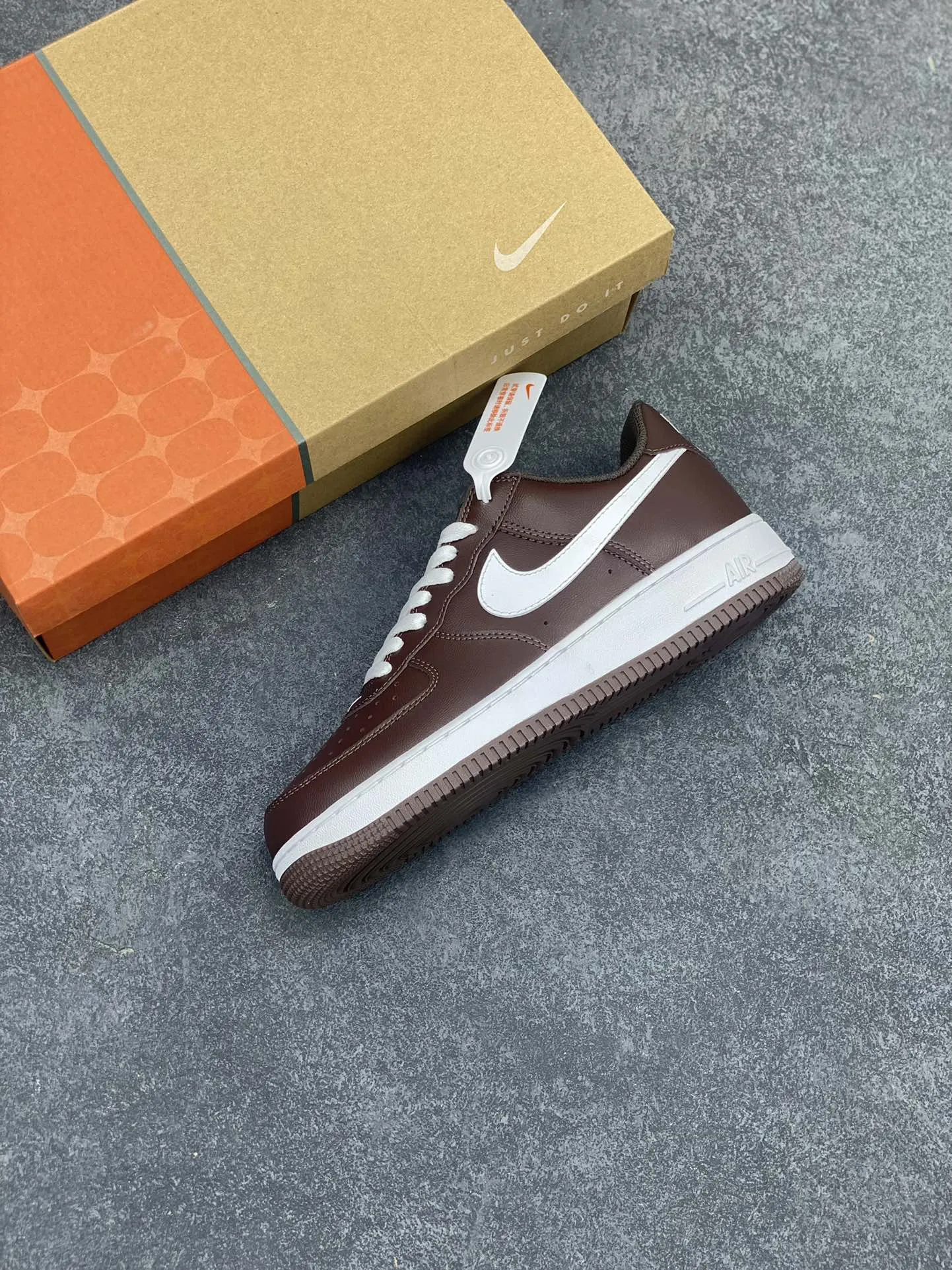 StreetReady Nike Air Force 1 Low White Brown  Sneakers – Rep Shoes, Best Replica Sneakers, Original Box, Multiple Sizes Available 1051