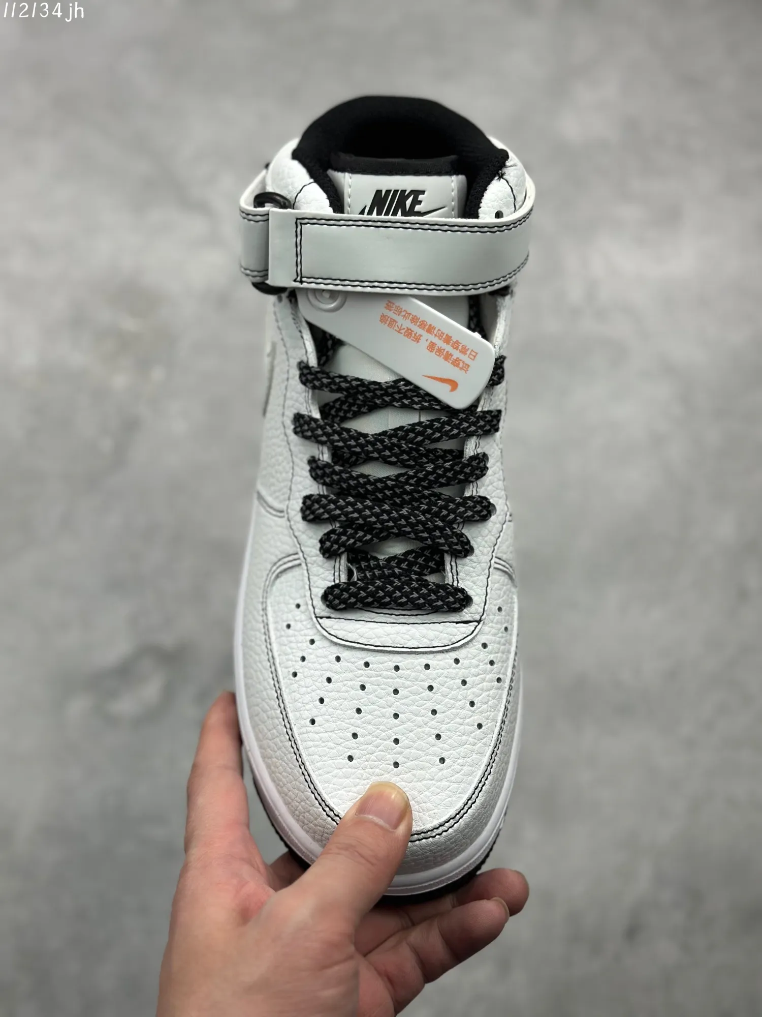Contemporary Nike Air Force 1 Mid ‘Mark Line Full Sky’ – Black White Mid-Top  Rep Shoes & Best Replica Sneakers 1013
