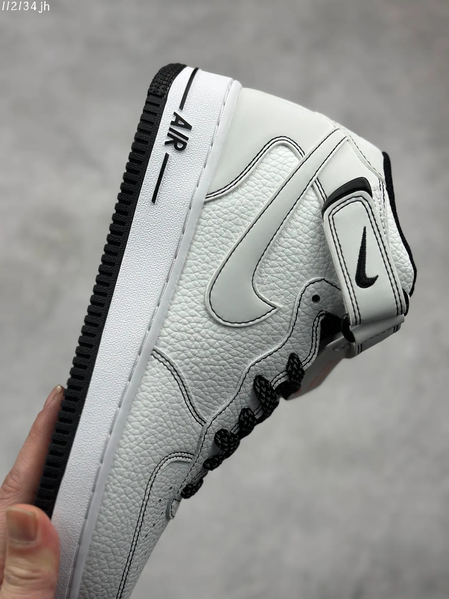 Contemporary Nike Air Force 1 Mid ‘Mark Line Full Sky’ – Black White Mid-Top  Rep Shoes & Best Replica Sneakers 1013